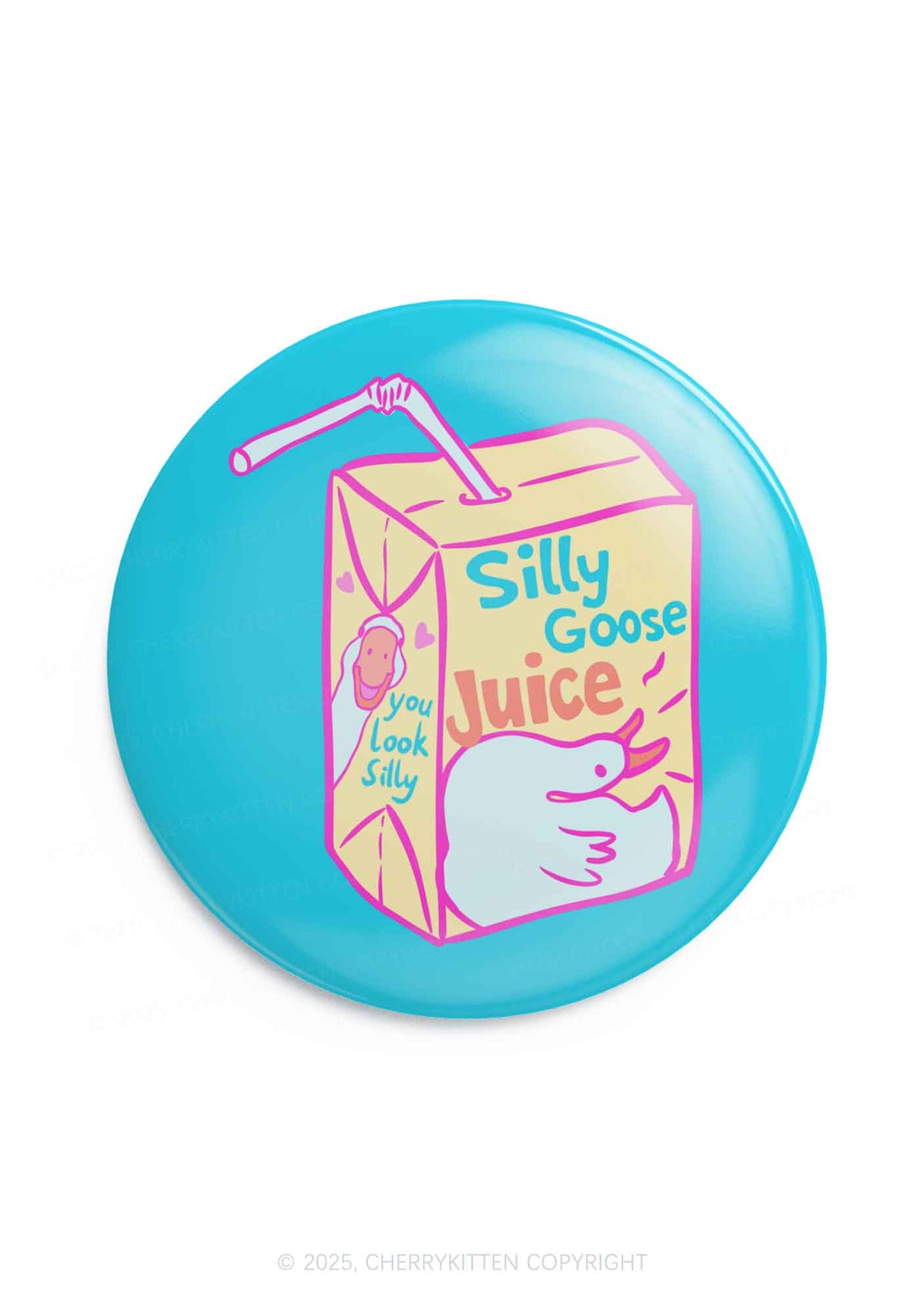 Look Silly Goose Juice 1Pc Y2K Pin Badge Cherrykitten