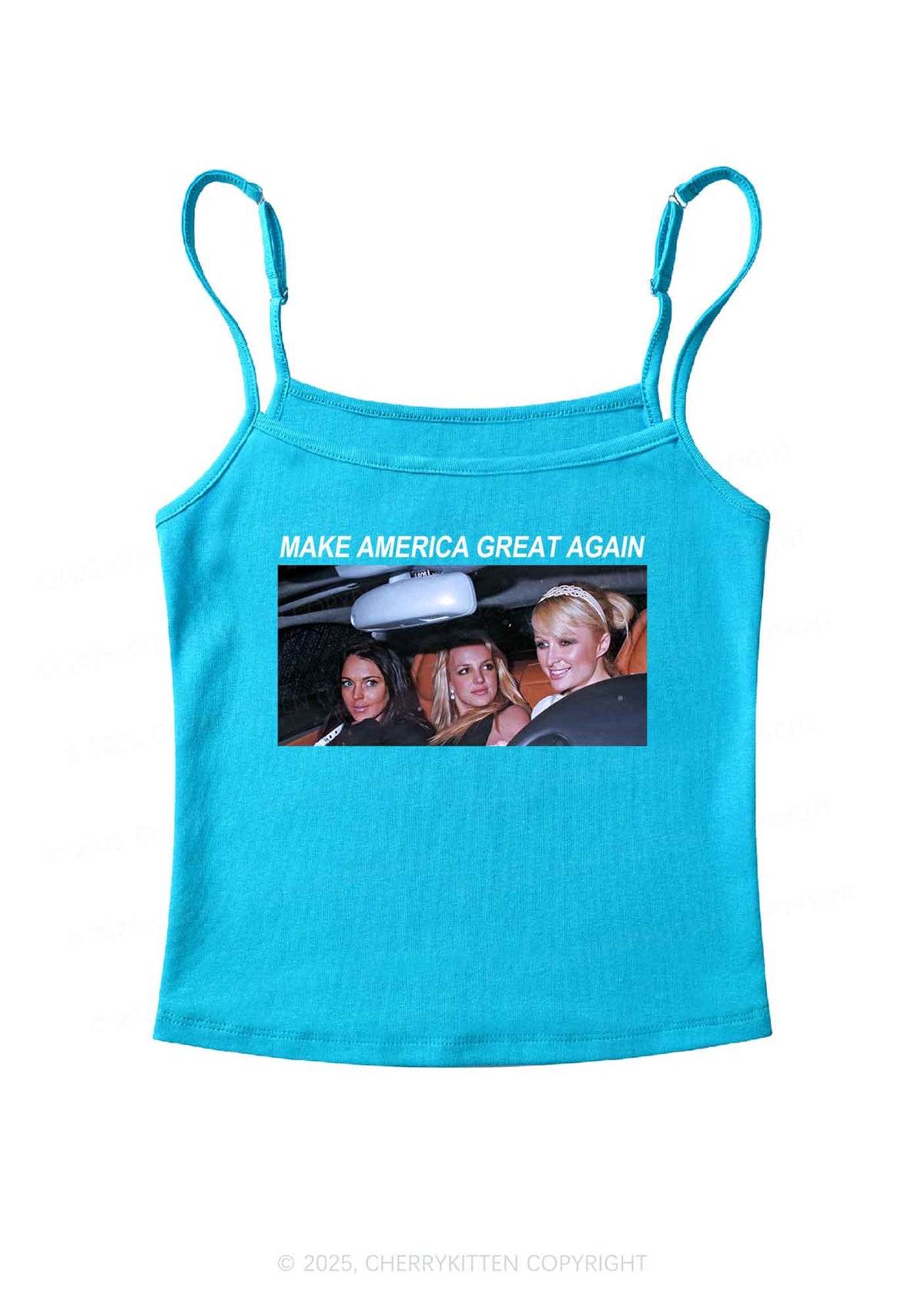 Make America Great Y2K Spaghetti Strap Cami Cherrykitten