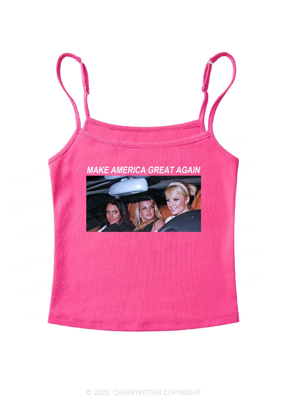 Make America Great Y2K Spaghetti Strap Cami Cherrykitten