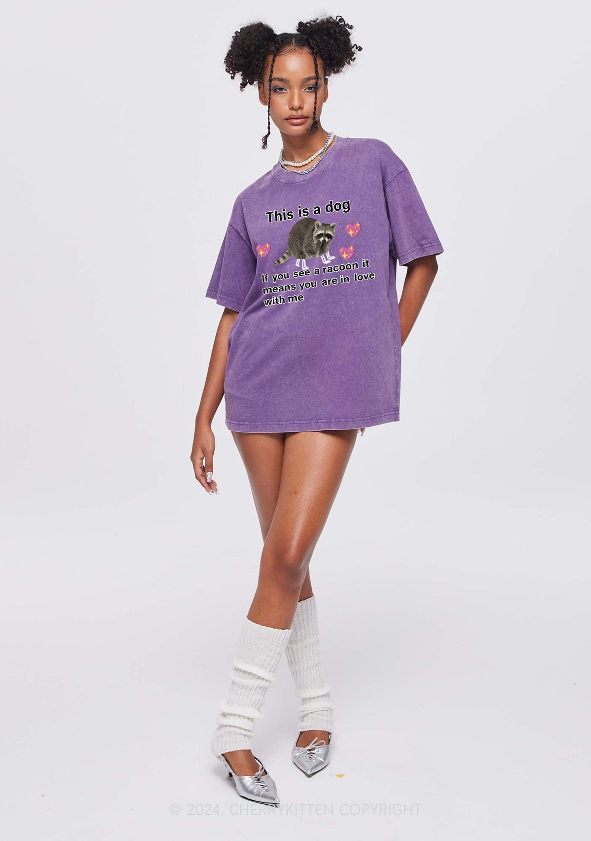 You Are In Love With Me Y2K Washed Tee Cherrykitten