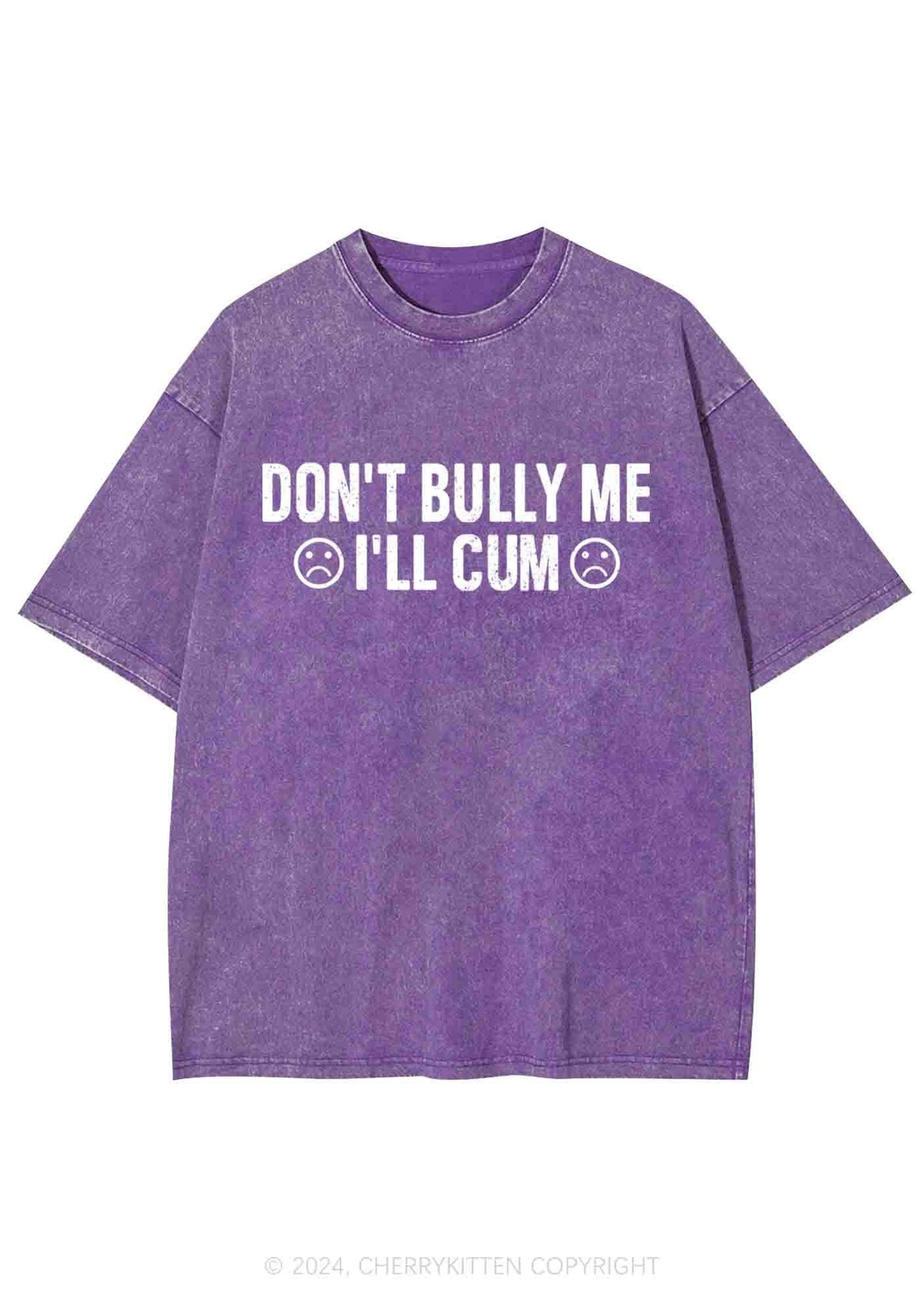 Don't Bully Me Y2K Washed Tee Cherrykitten