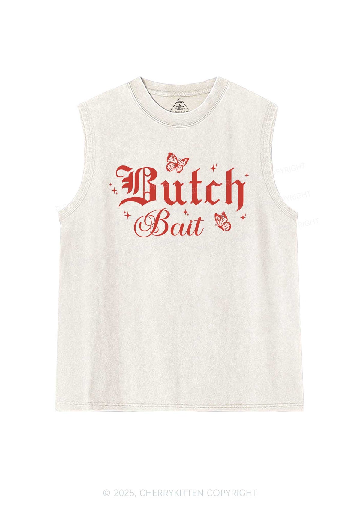Butch Bait Pride Y2K Washed Muscle Tank Cherrykitten