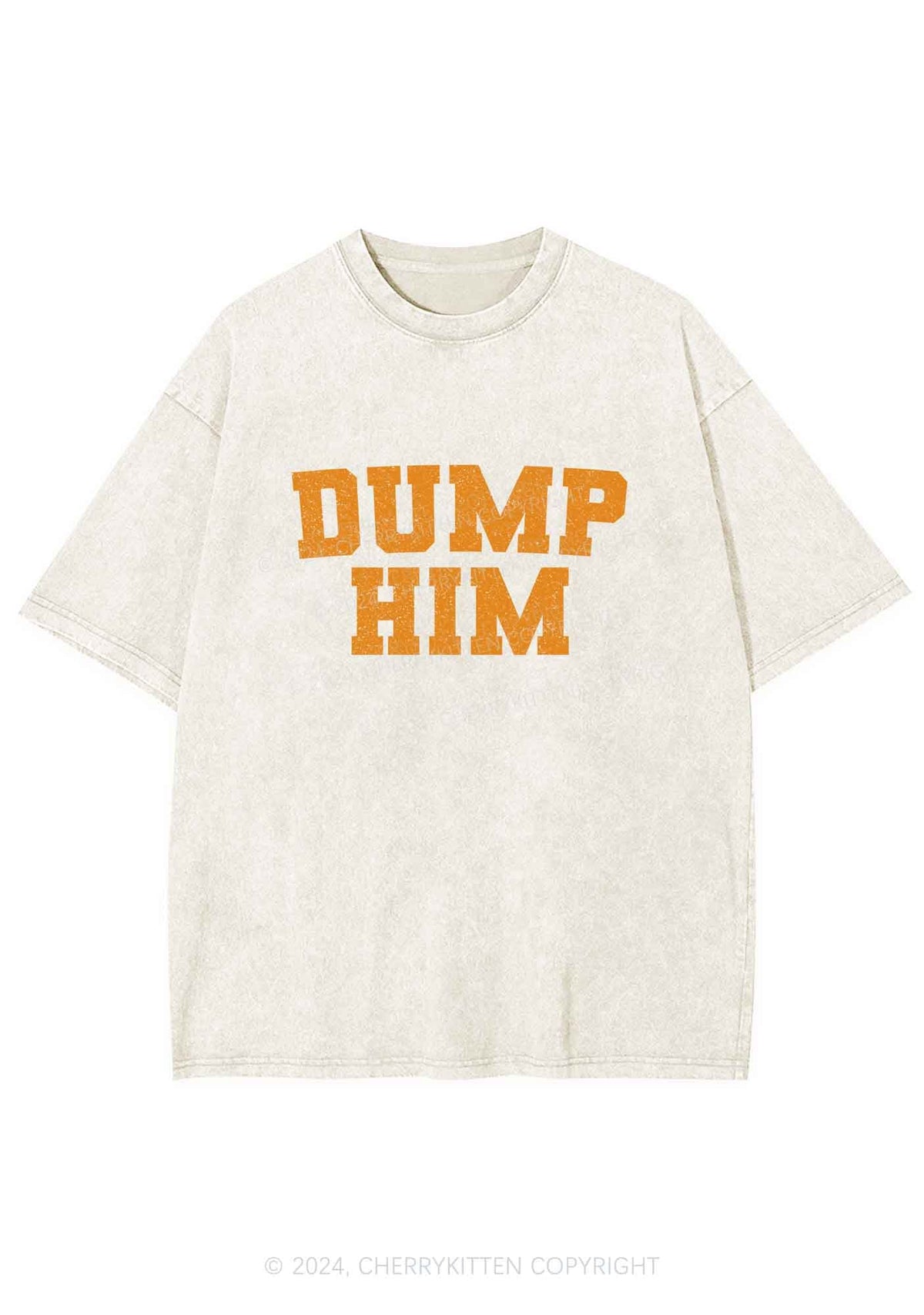 Dump Him Y2K Washed Tee Cherrykitten