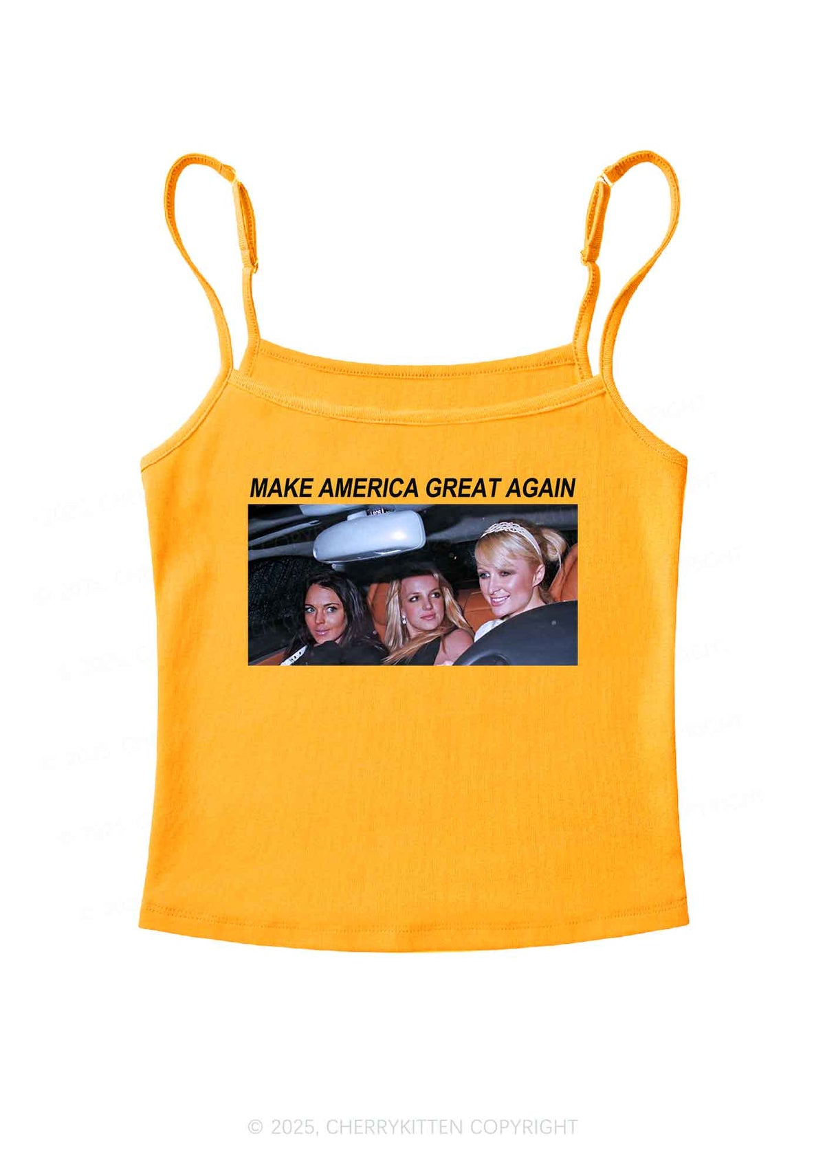 Make America Great Y2K Spaghetti Strap Cami Cherrykitten