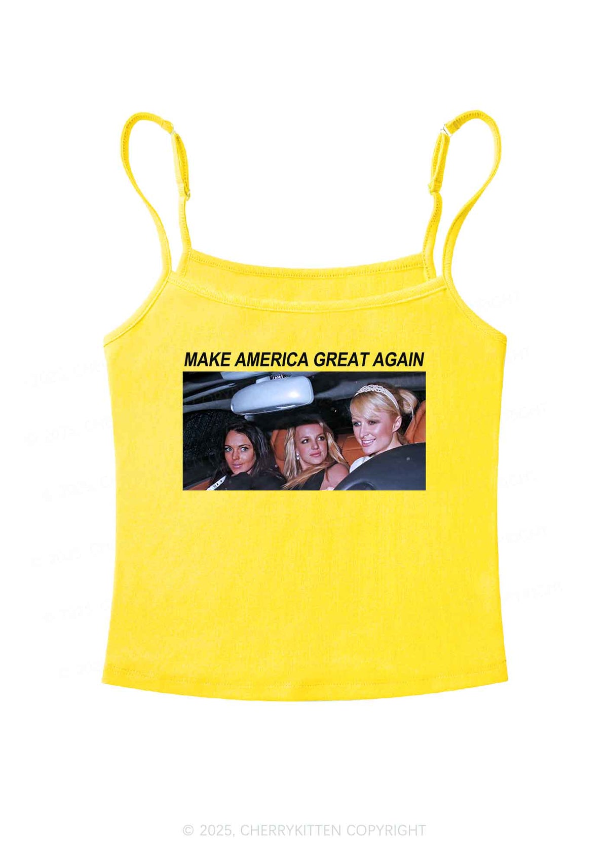 Make America Great Y2K Spaghetti Strap Cami Cherrykitten