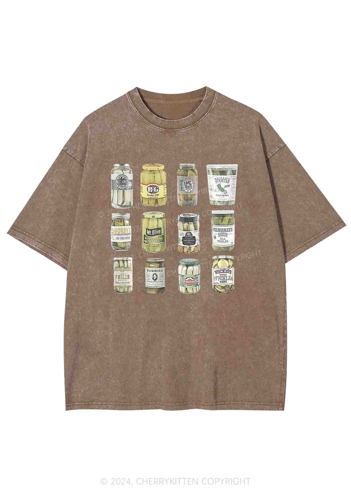 Canned Pickles Y2K Washed Tee Cherrykitten