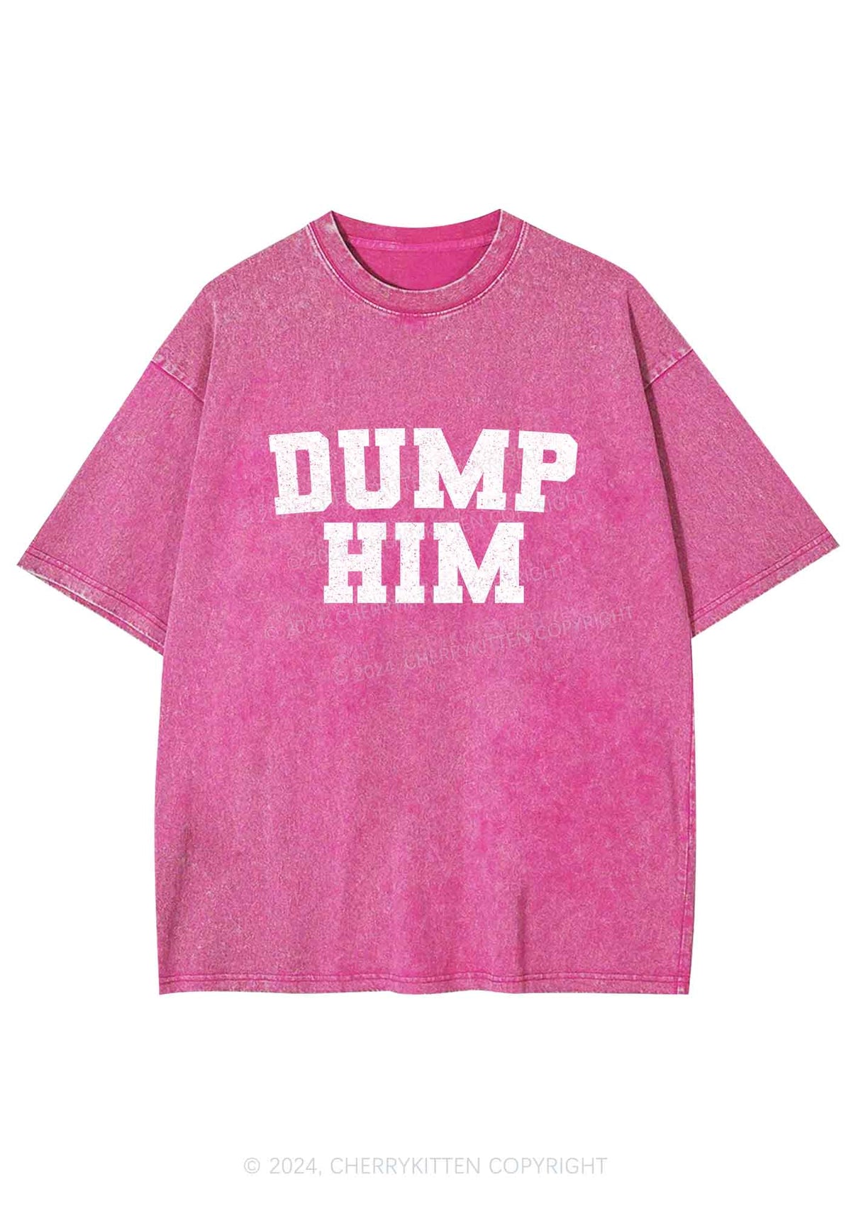 Dump Him Y2K Washed Tee Cherrykitten