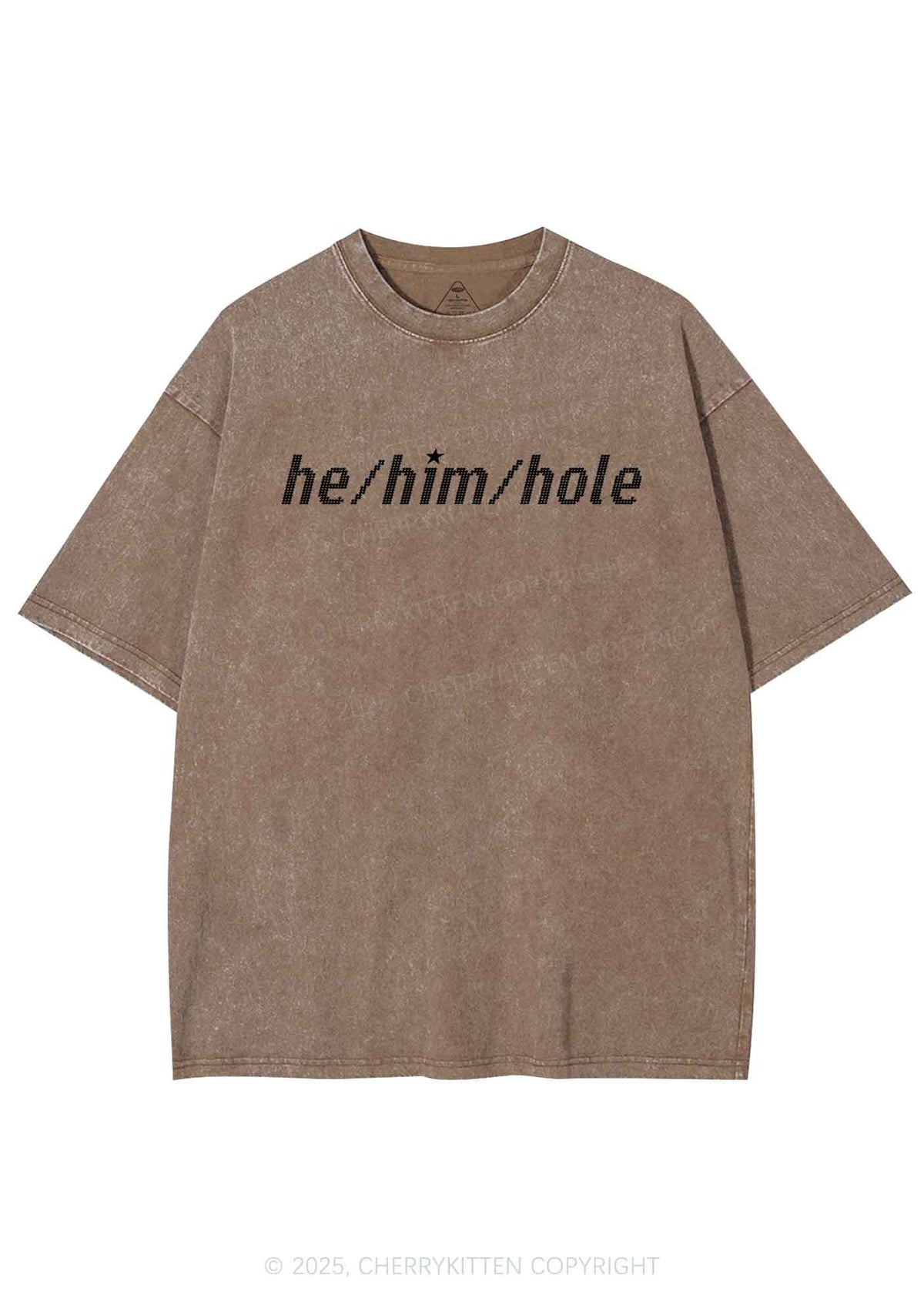 He Him Hole Pride Y2K Shirts Washed Tee Cherrykitten