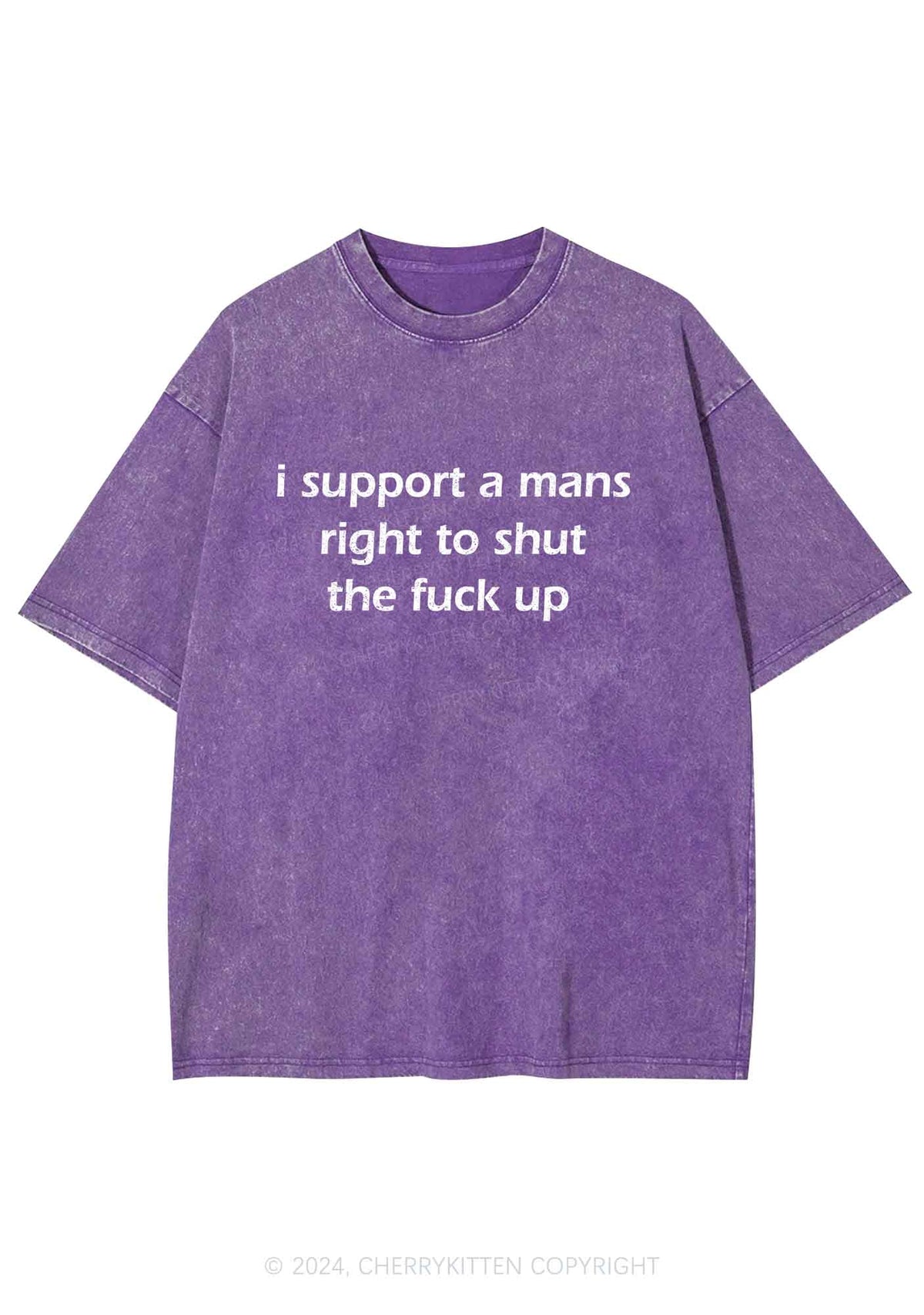 I Support A Mans Right Y2K Washed Tee Cherrykitten
