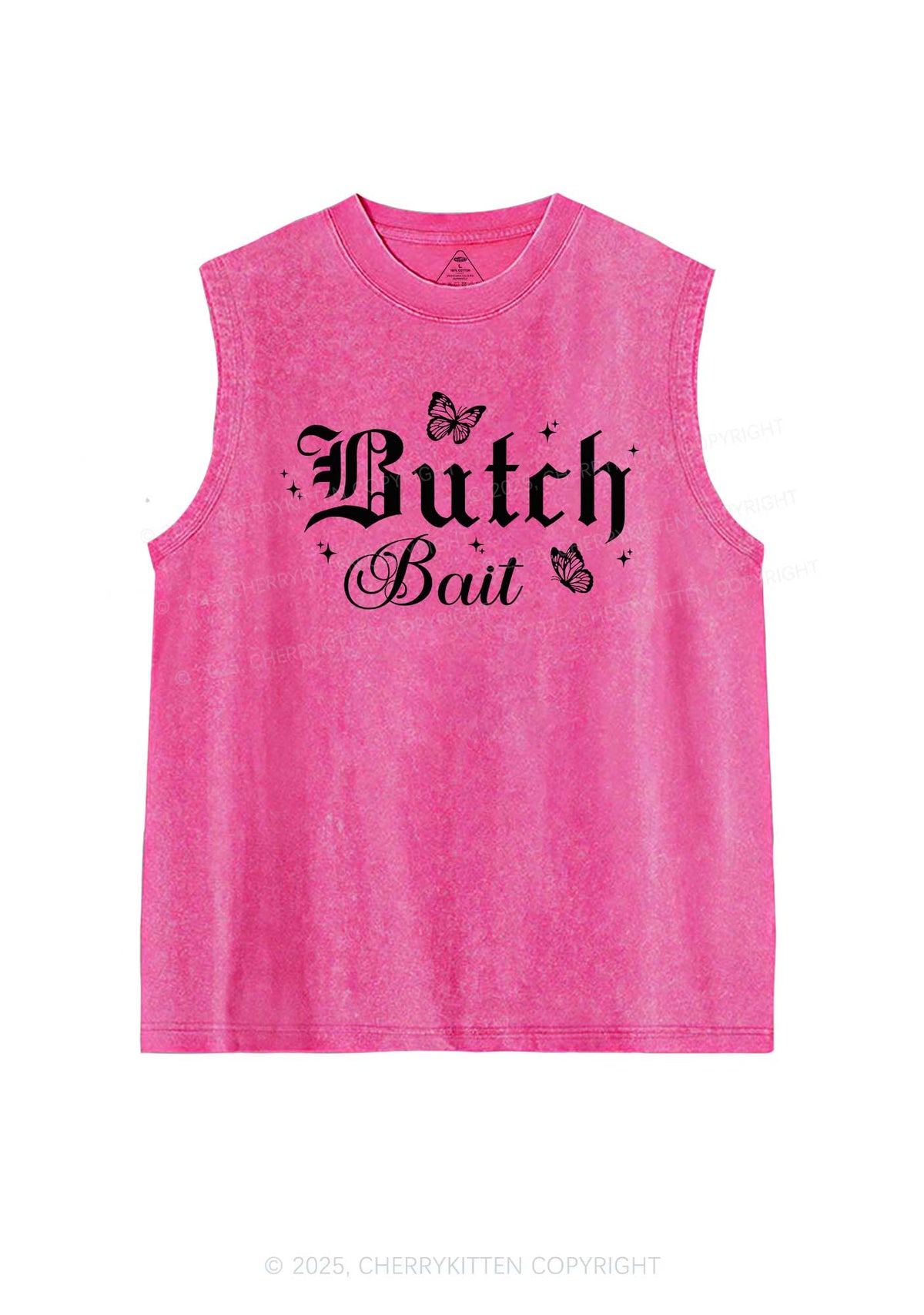 Butch Bait Pride Y2K Washed Muscle Tank Cherrykitten