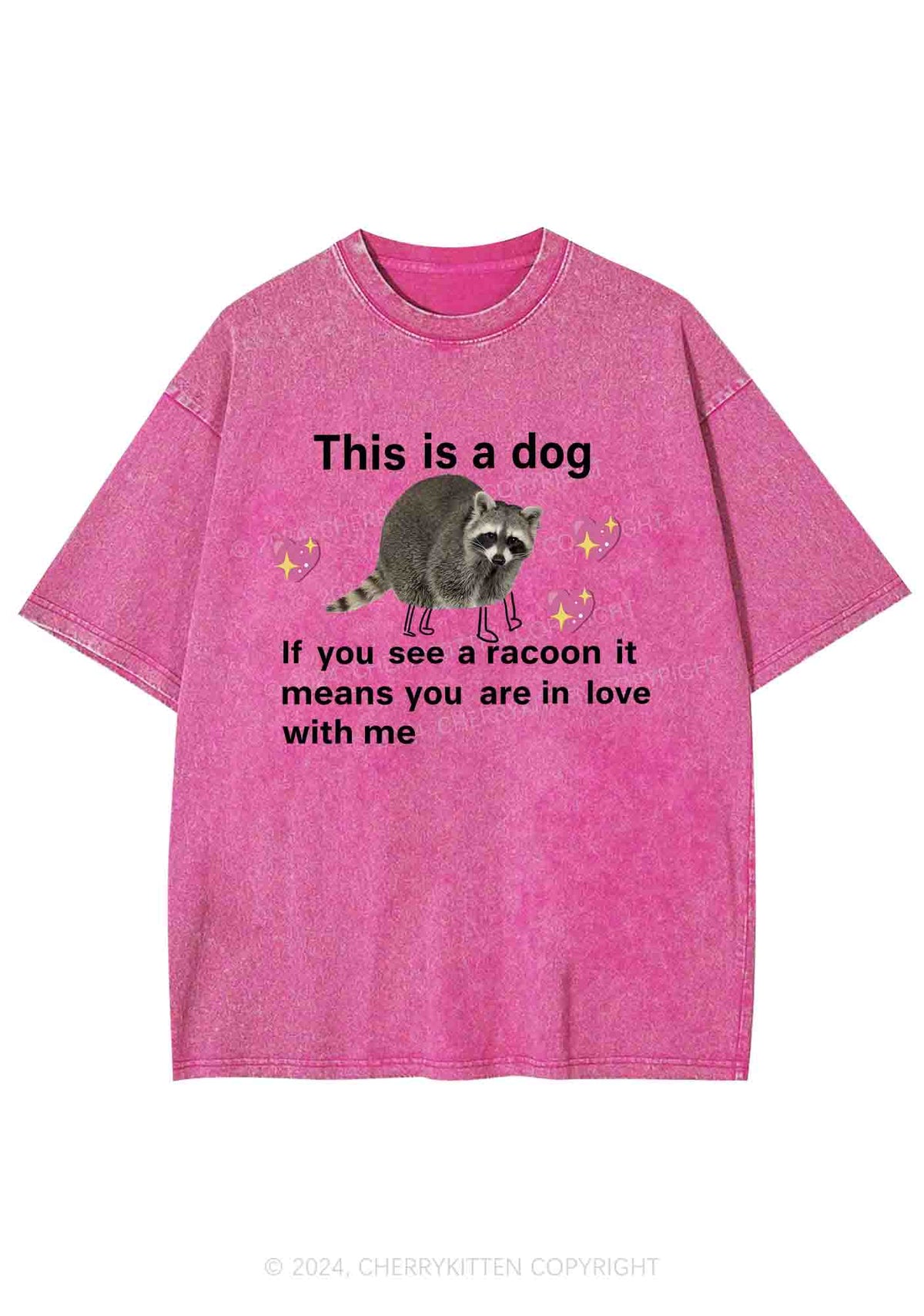 You Are In Love With Me Y2K Washed Tee Cherrykitten