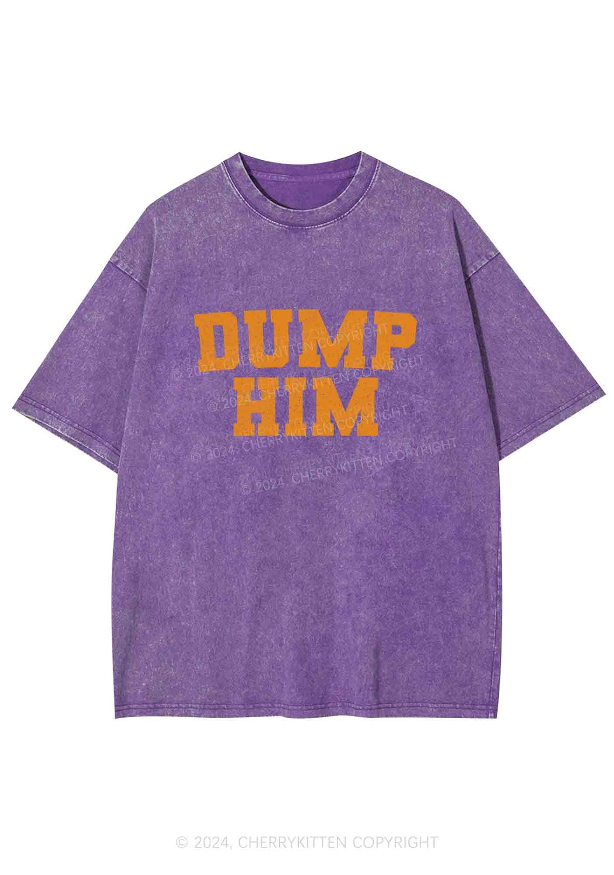 Dump Him Y2K Washed Tee Cherrykitten
