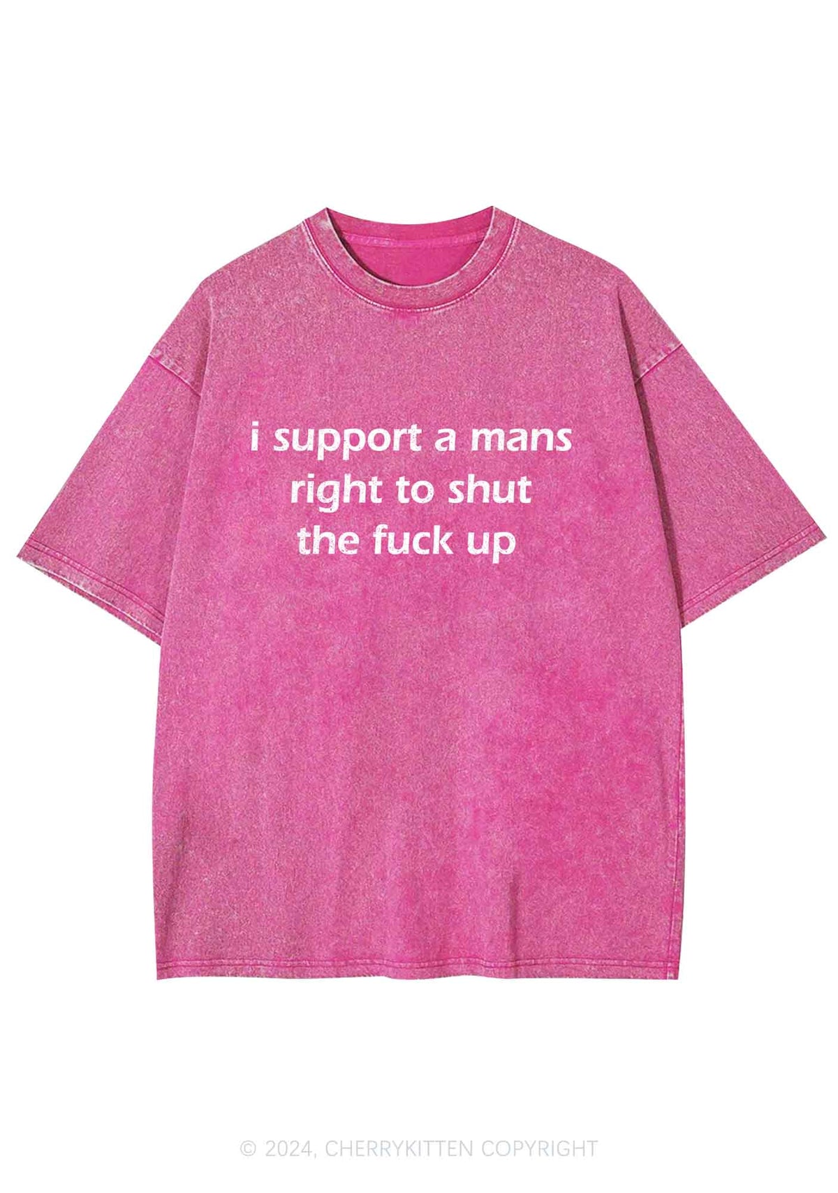 I Support A Mans Right Y2K Washed Tee Cherrykitten