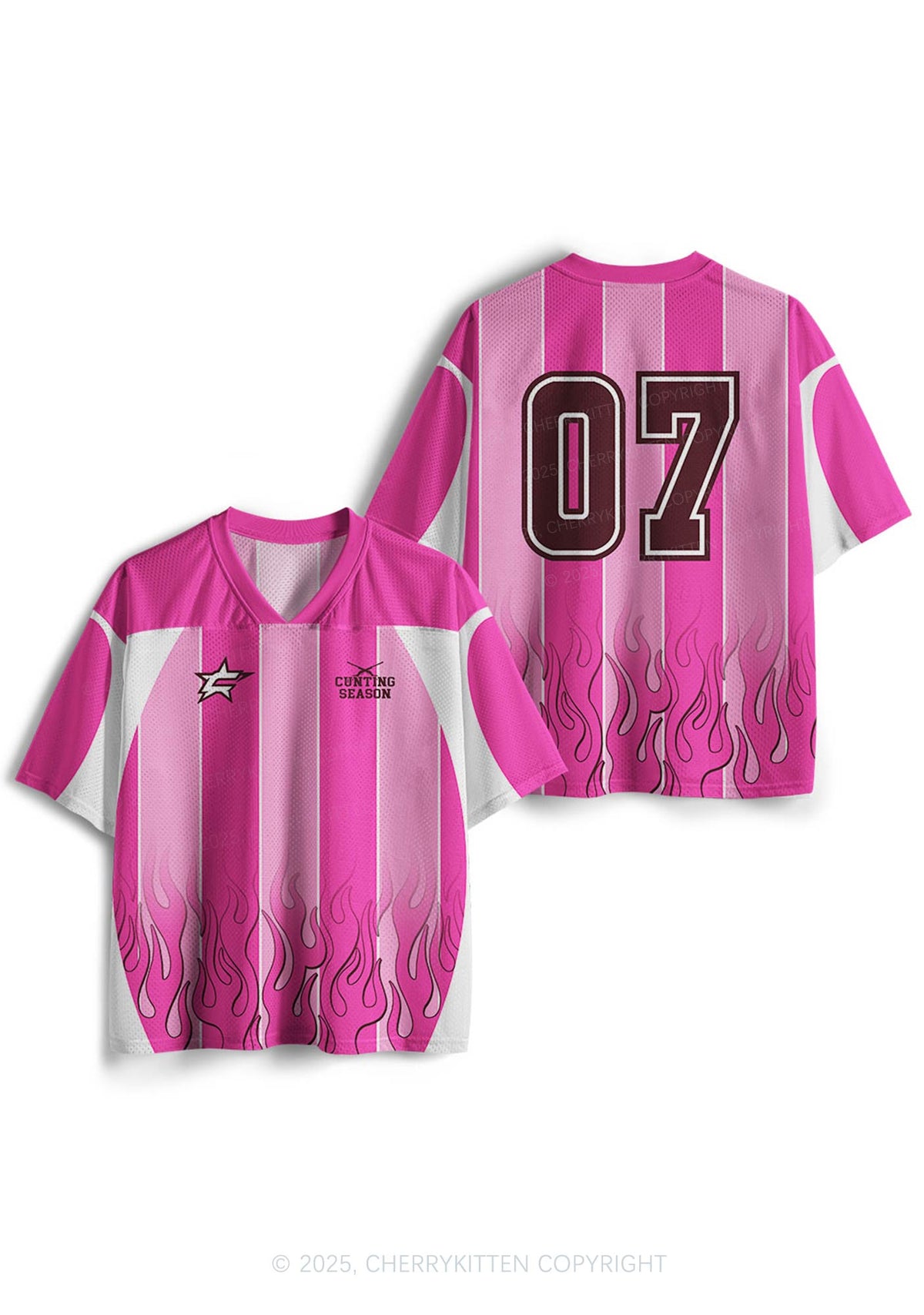 Custom Cxxting Season Y2K Mesh Jersey Shirts Cherrykitten