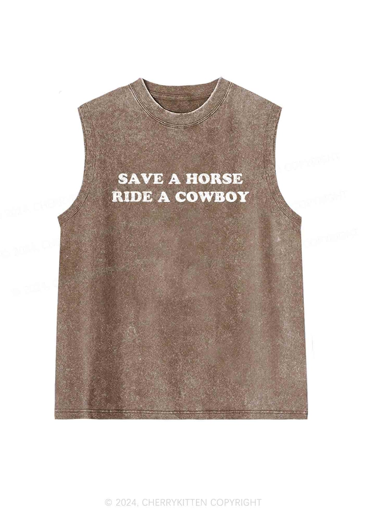 Save A Horse Y2K Washed Tank Cherrykitten