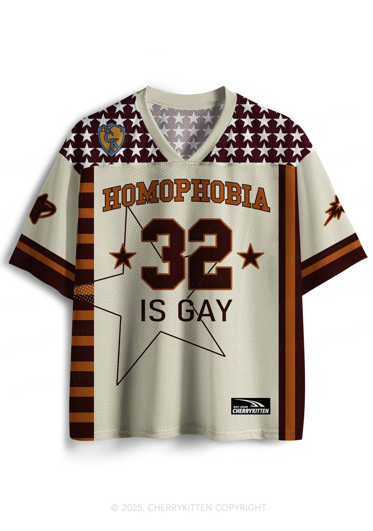 Custom Homophobia Gay Stars Pride Y2K Sport Jersey Shirts Cherrykitten