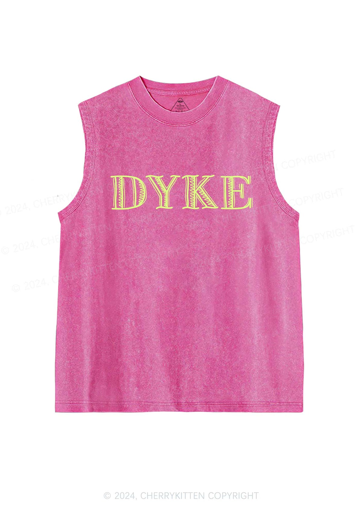 DYKE Y2K Washed Tank Cherrykitten
