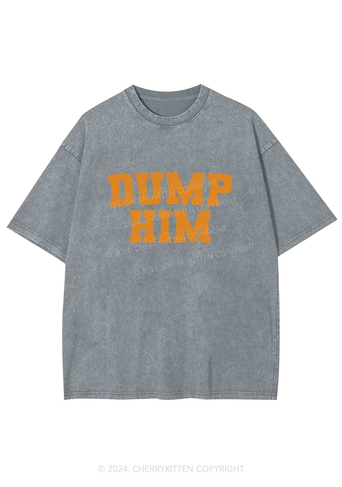 Dump Him Y2K Washed Tee Cherrykitten