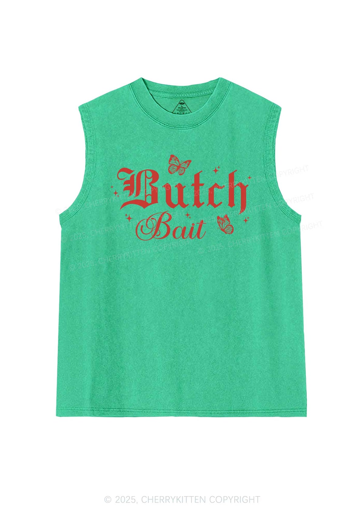 Butch Bait Pride Y2K Washed Muscle Tank Cherrykitten