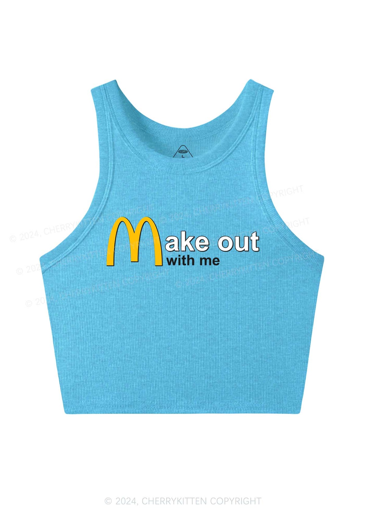 Make Out With Me Y2K Crop Tank Top Cherrykitten