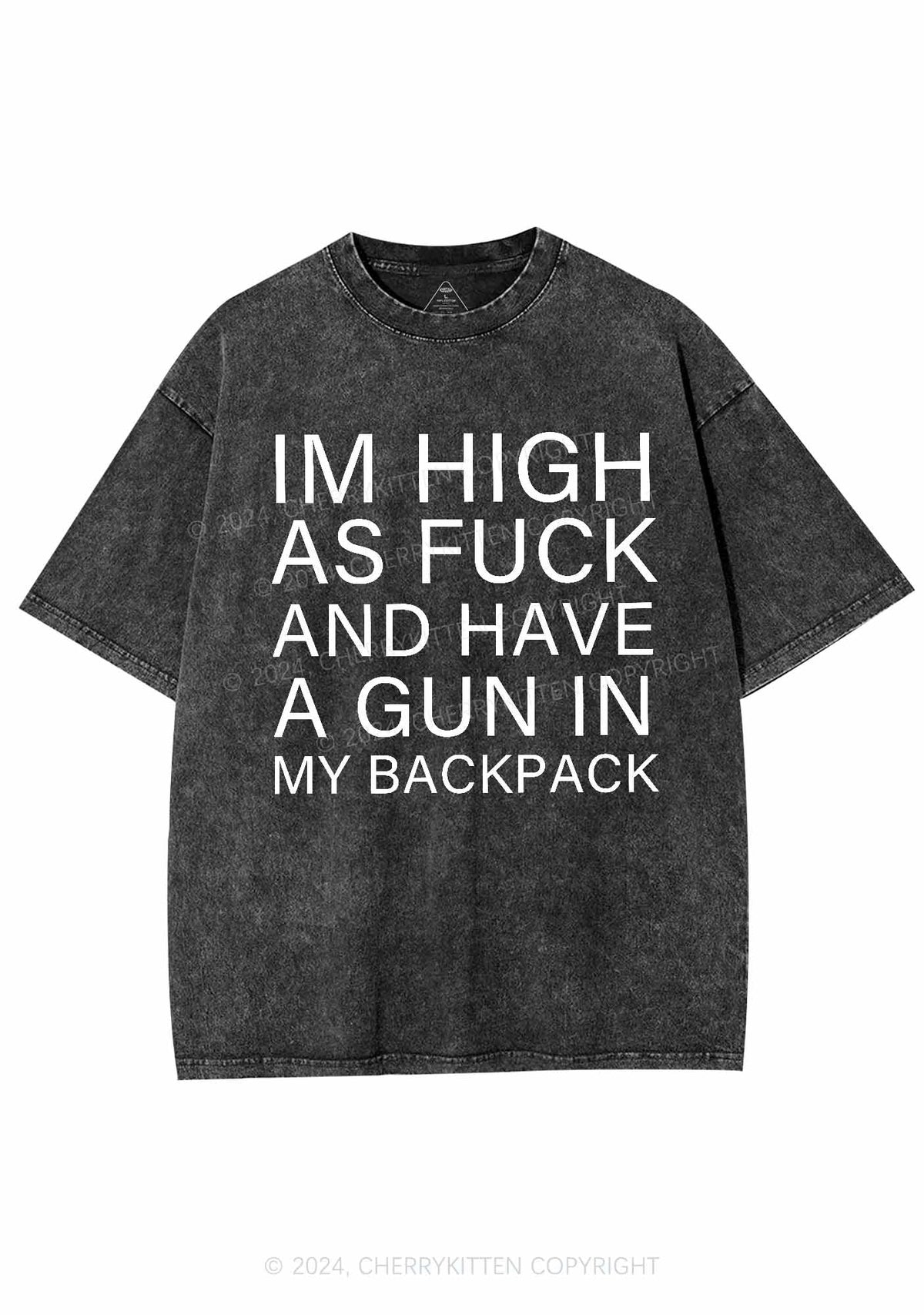 Im High Y2K Washed Tee Cherrykitten