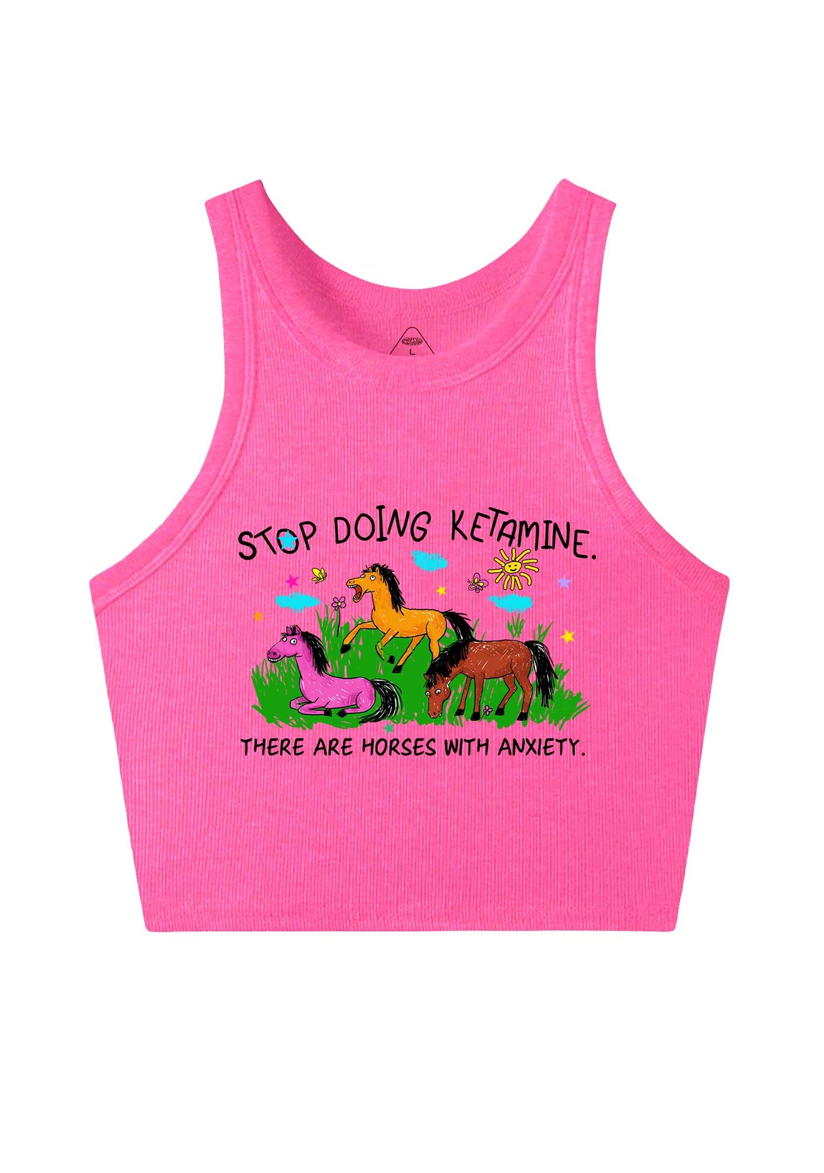 Stop Doing Kxxamine Y2K Crop Tank Top Cherrykitten