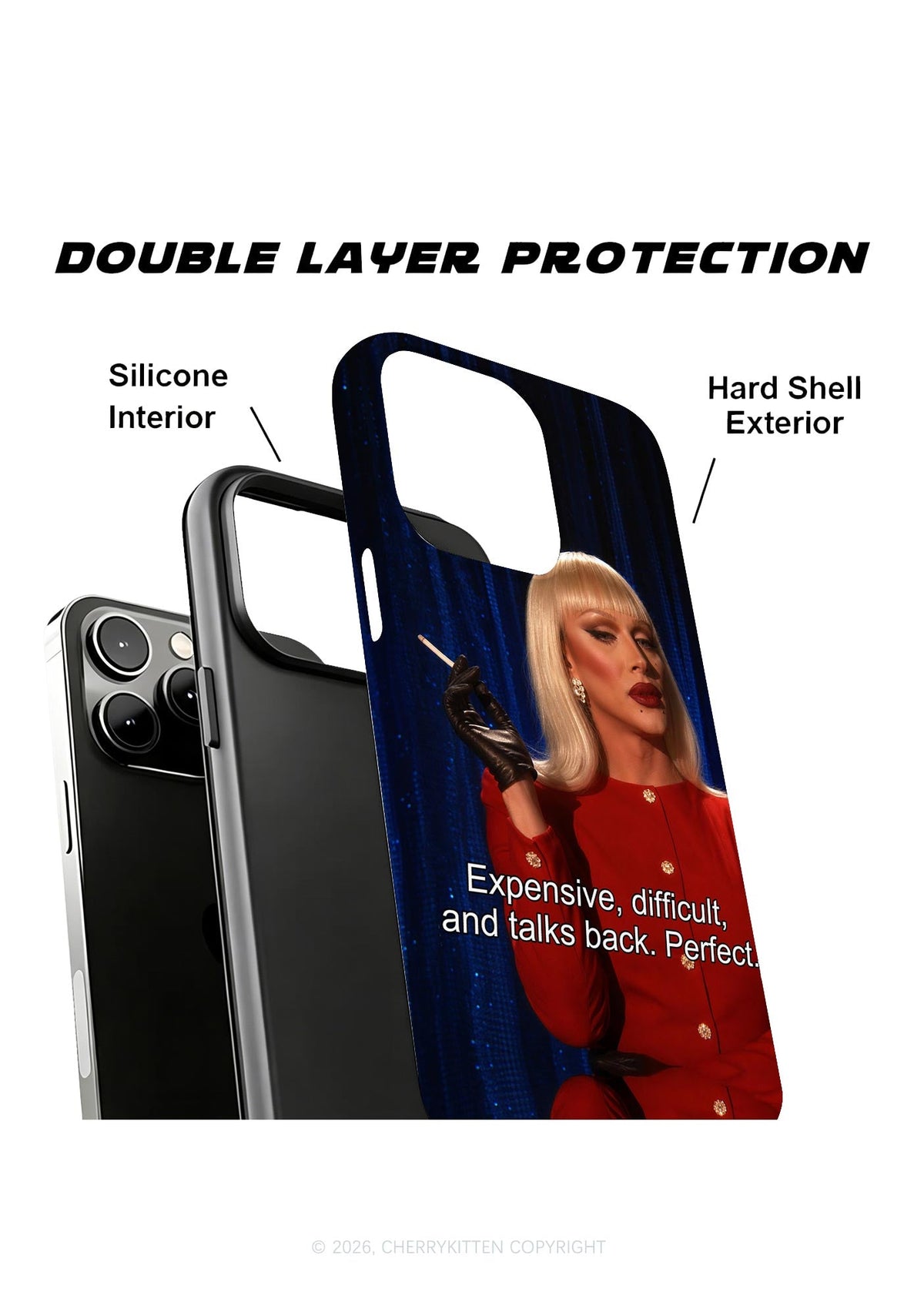 Expensive Difficult And Talks Back Y2K Phone Case Cherrykitten