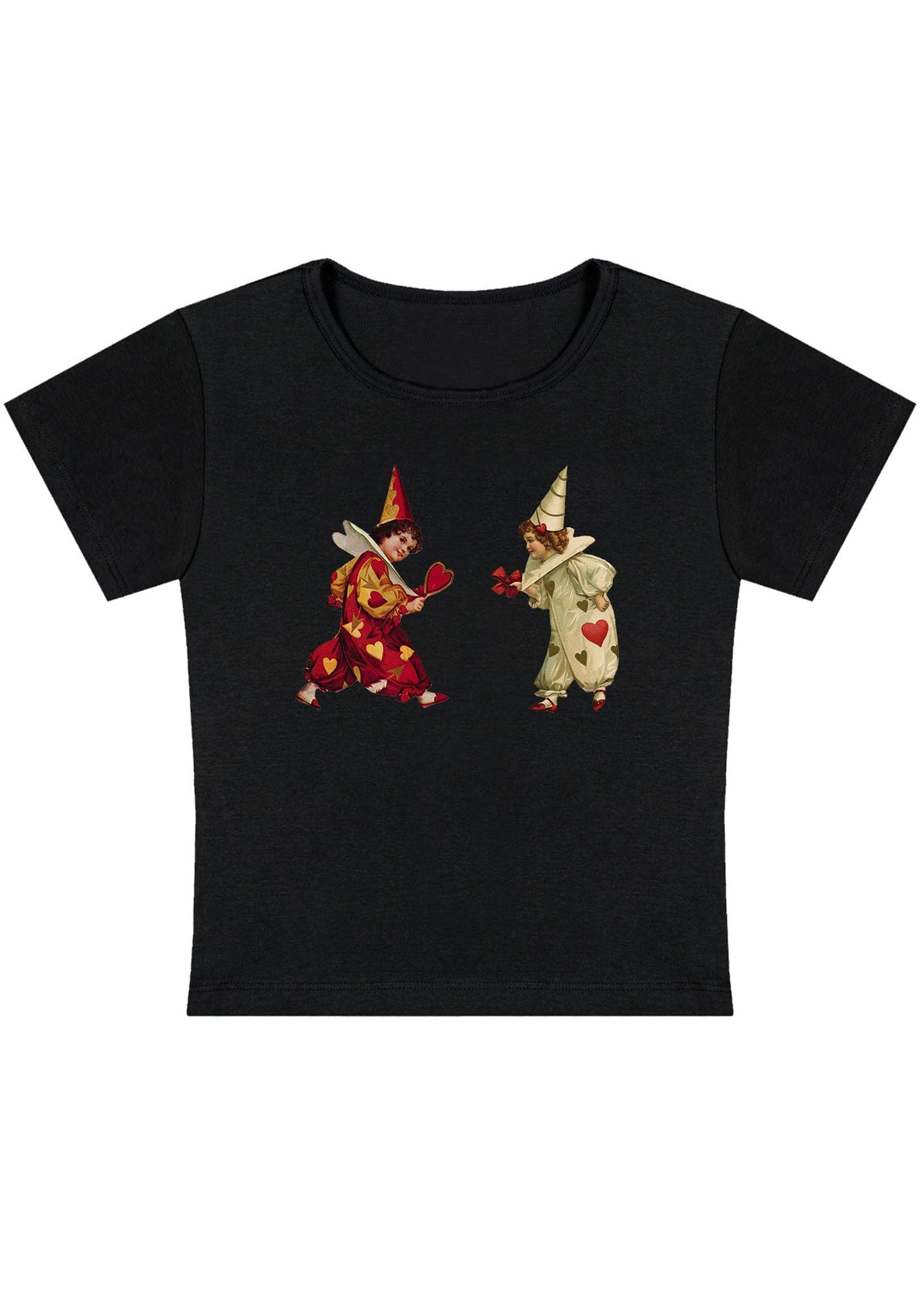 Heart Bow Knot Kids Y2K Baby Tee