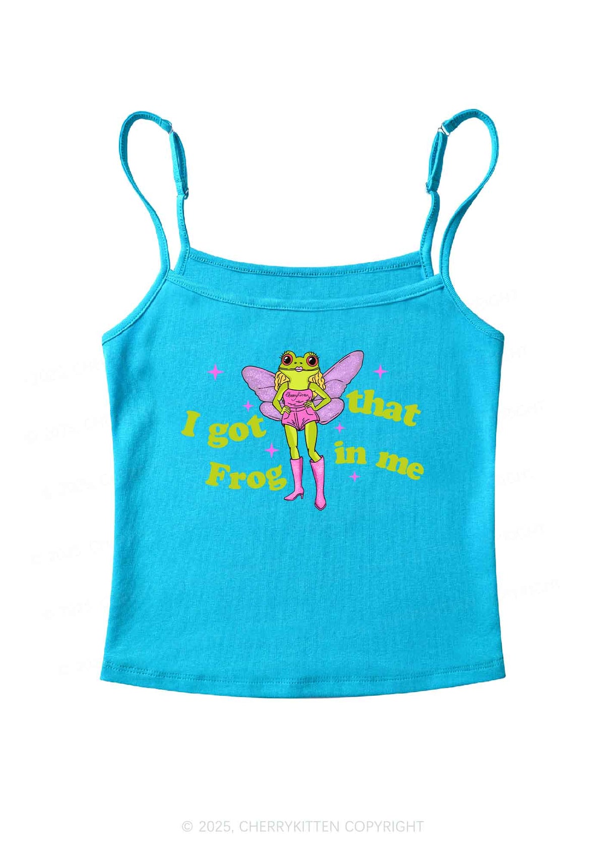 I Got That Frog Y2K Spaghetti Strap Cami Cherrykitten