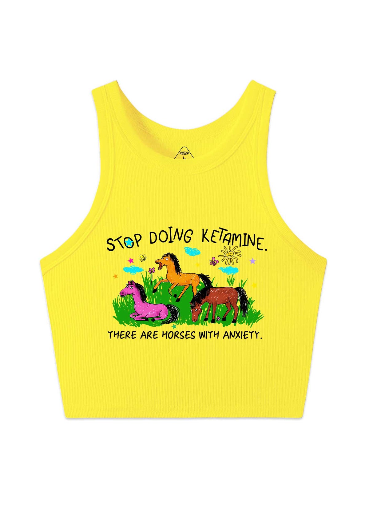 Stop Doing Kxxamine Y2K Crop Tank Top Cherrykitten