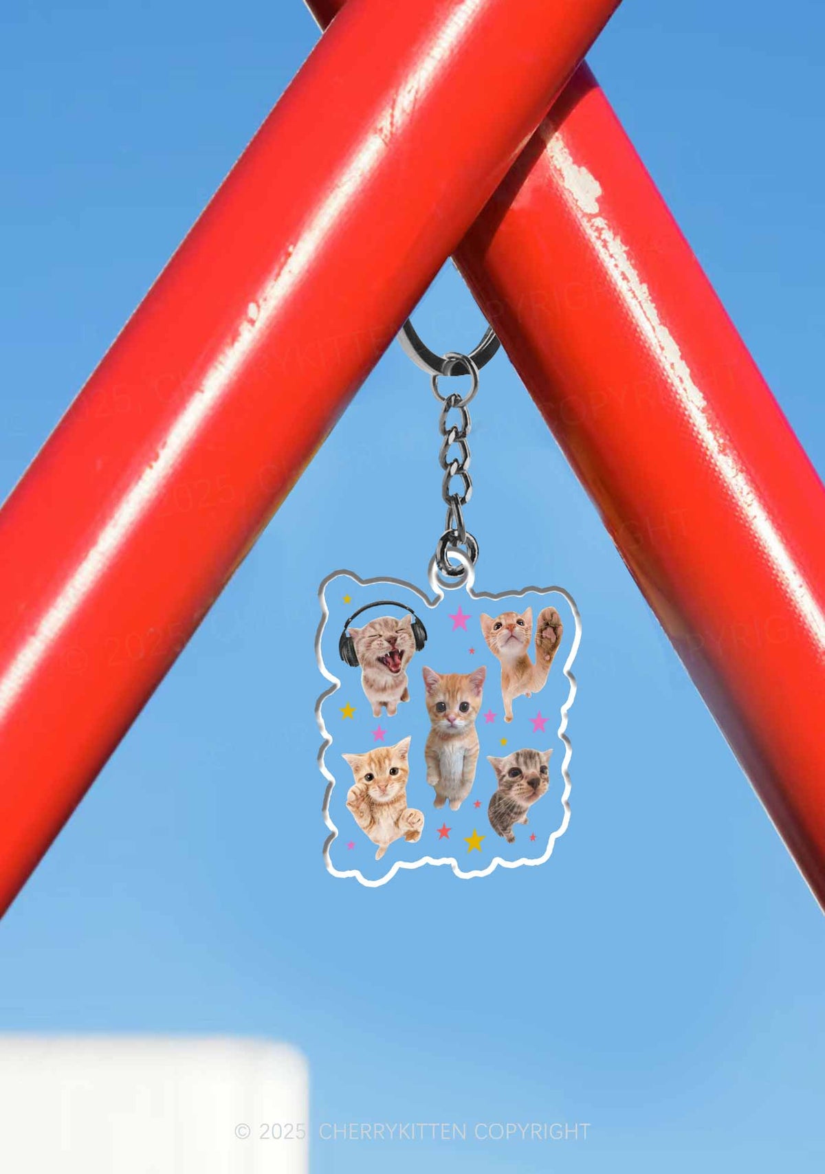 Adorable Cats 1Pc Y2K Keychain Cherrykitten