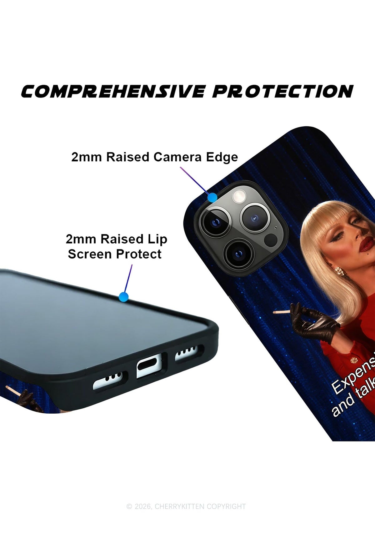 Expensive Difficult And Talks Back Y2K Phone Case Cherrykitten