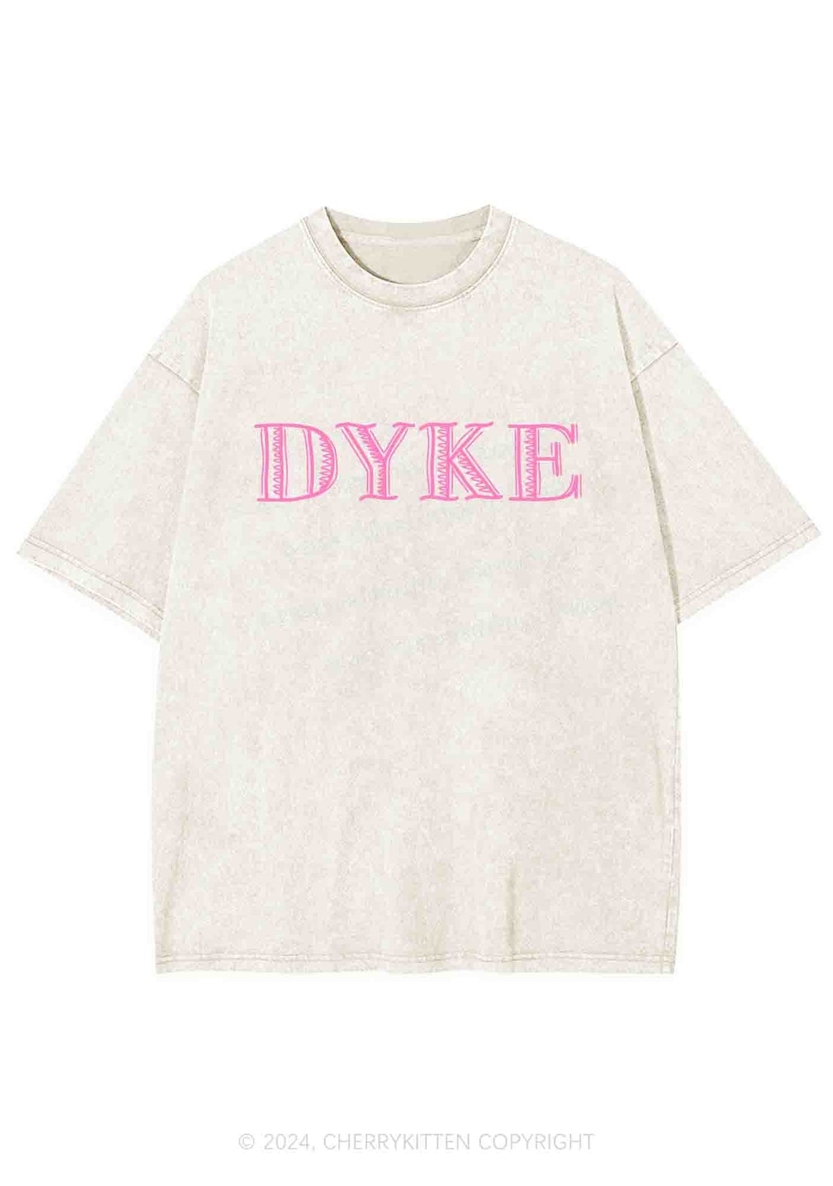 DYKE Y2K Washed Tee Cherrykitten