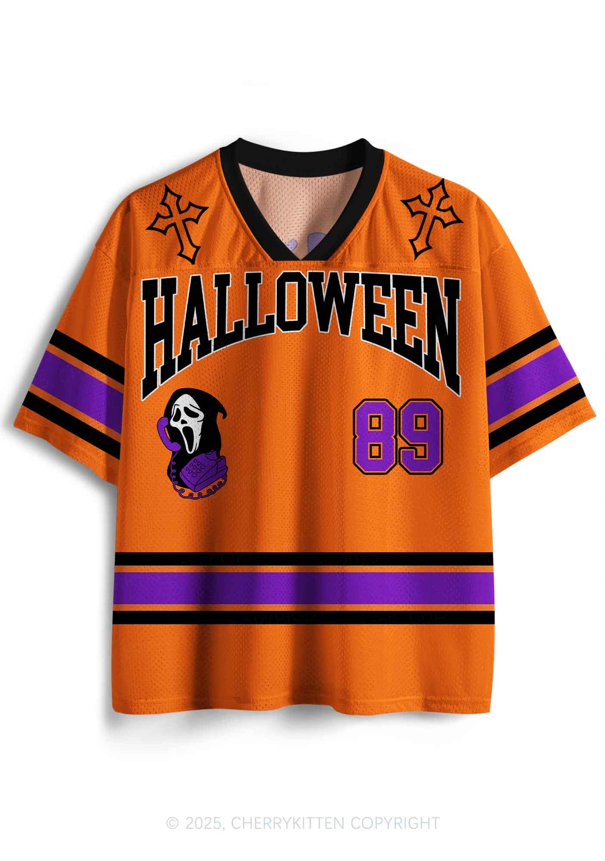 Halloween Custom Horror Hang Up Y2K Sport Jersey Shirts Cherrykitten