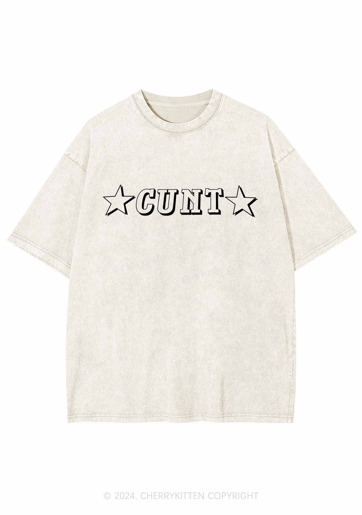 Star Count Y2K Washed Tee Cherrykitten