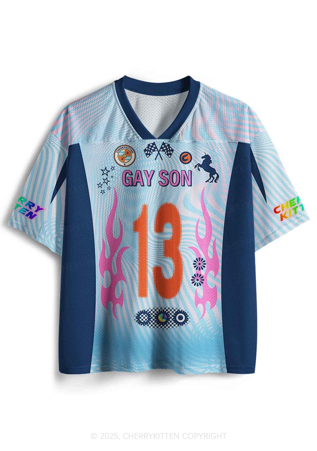 Custom Gay Son Pride Y2K Sport Jersey Shirts Cherrykitten