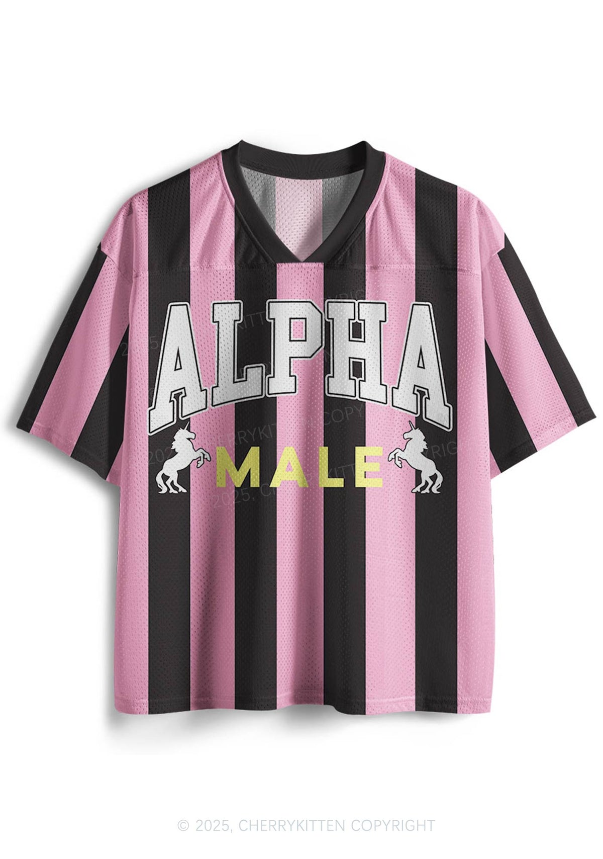 Custom Alpha Male Y2K Mesh Jersey Shirts Cherrykitten