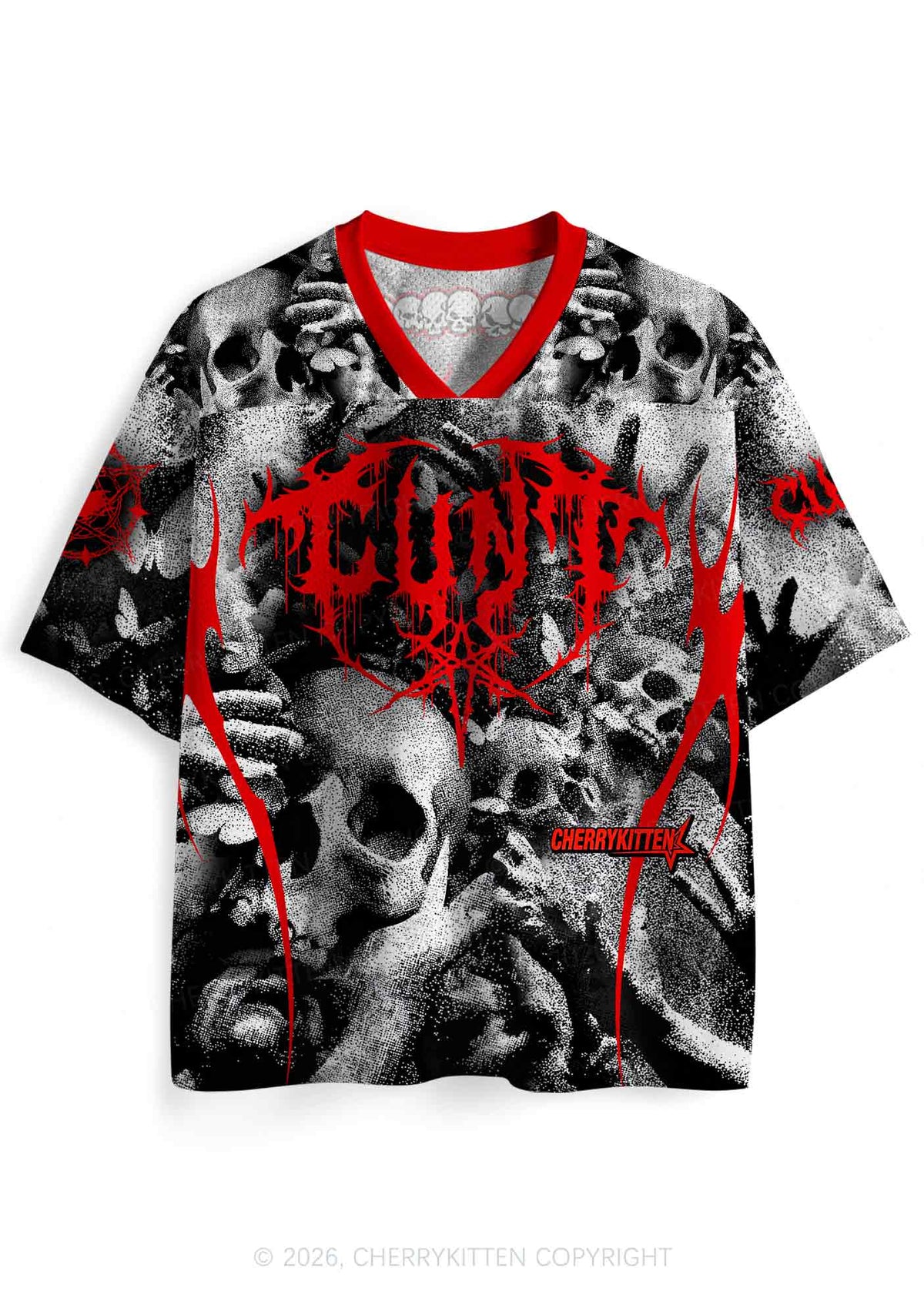 Halloween Punk Cxxt Y2K Sport Jersey Shirts Cherrykitten
