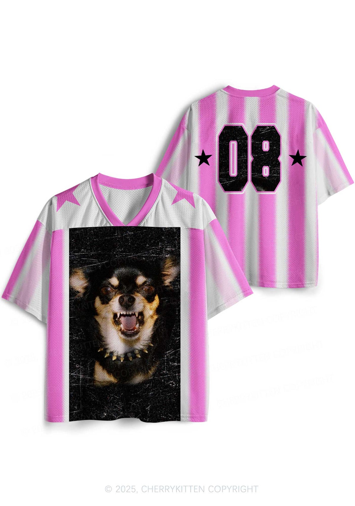 Custom Growling Puppy Y2K Sport Jersey Shirts Cherrykitten