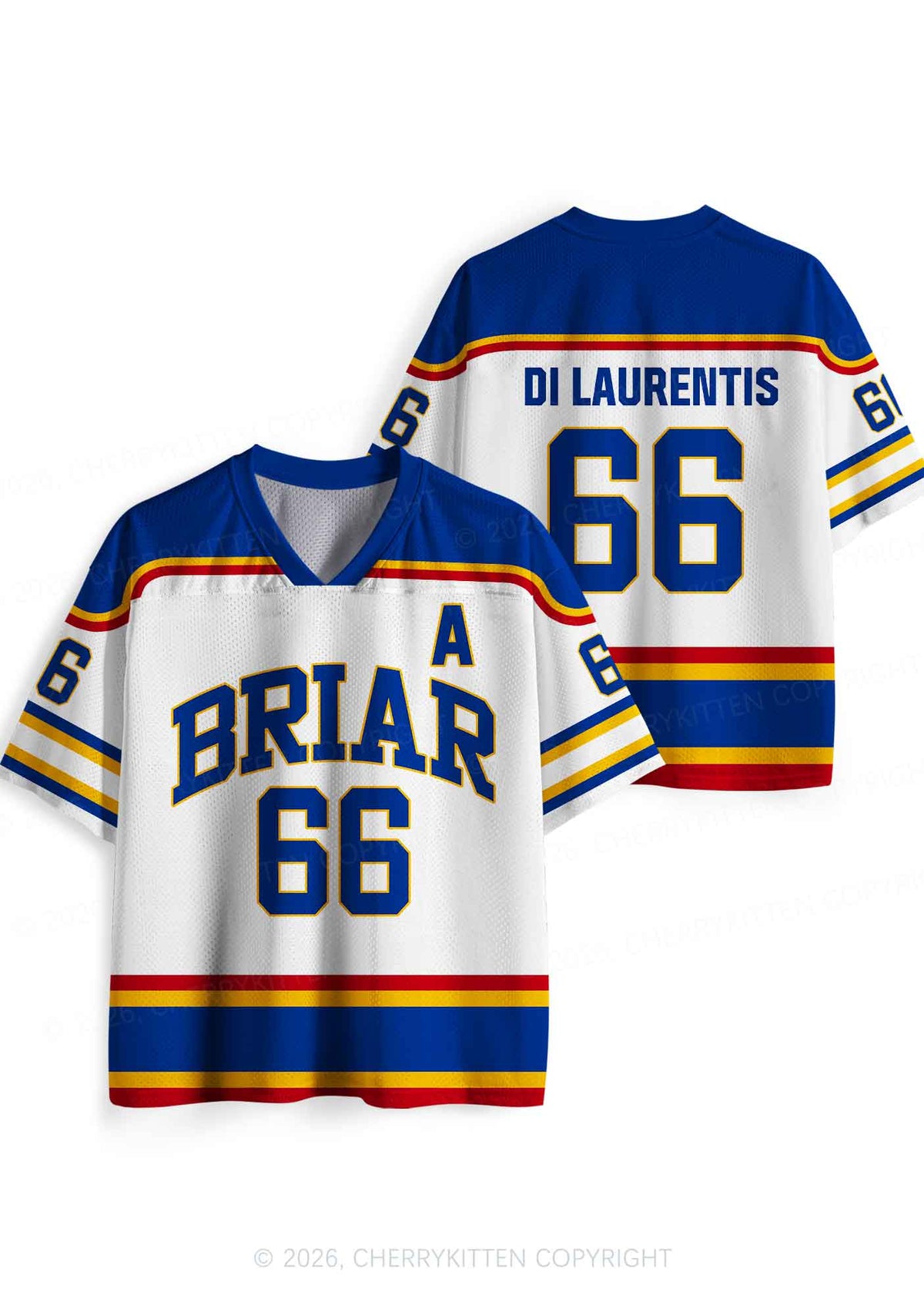 Retro White Hockey Team DL Y2K Sport Jersey Shirts Cherrykitten
