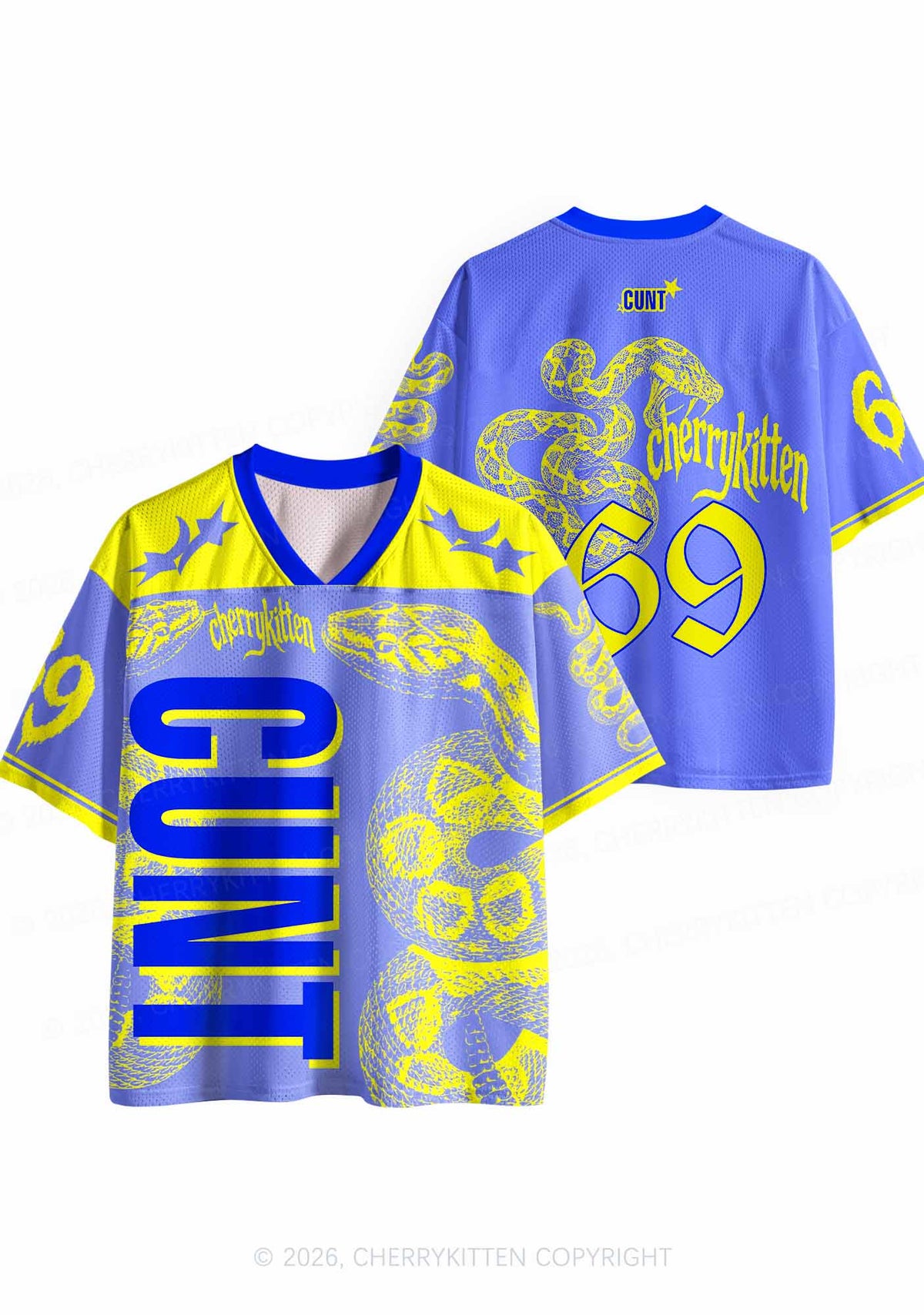 Snake Blue Cxxt Y2K Sport Jersey Shirts Cherrykitten