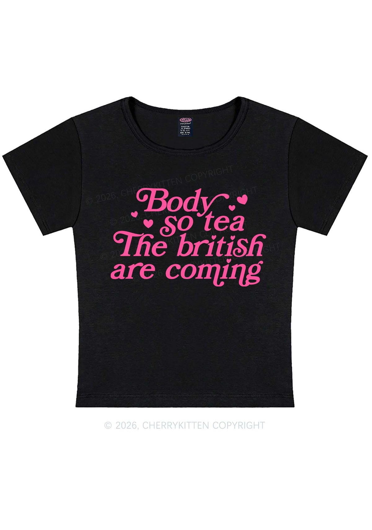The British Are Coming Y2K Baby Tee Cherrykitten