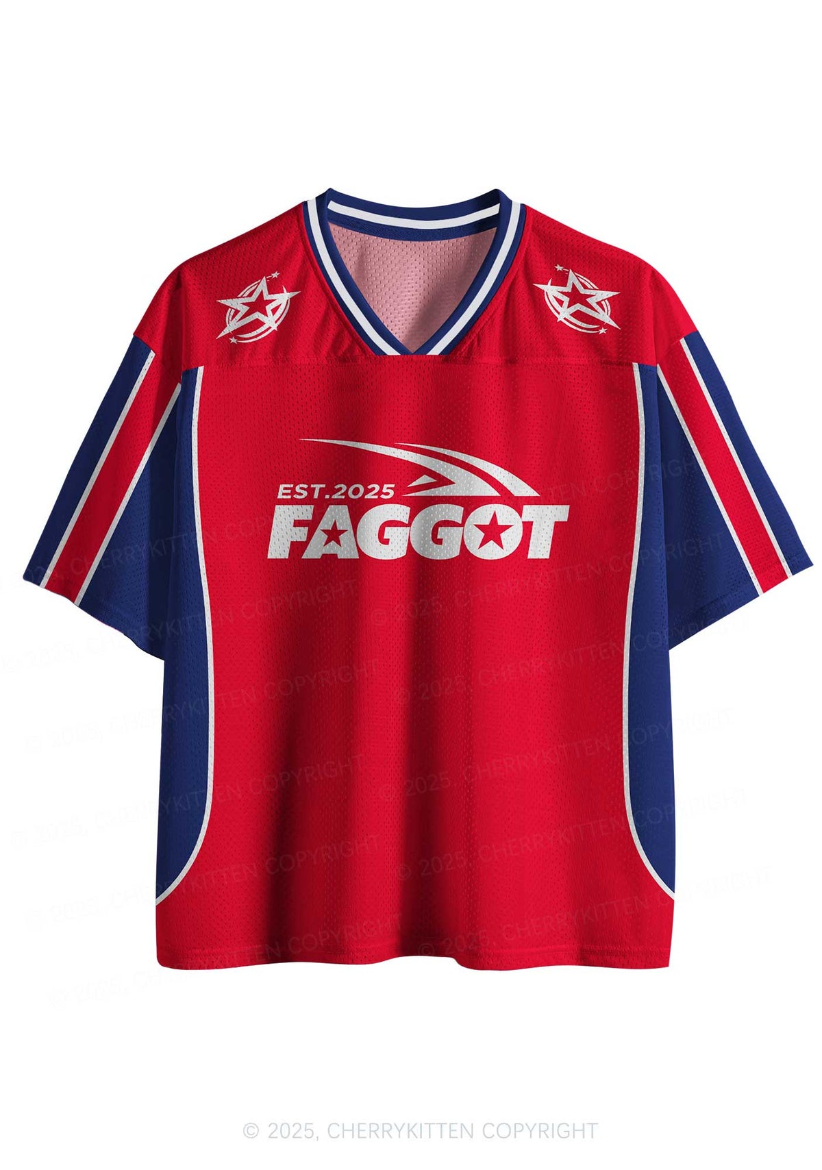 Custom Red Faggot Pride Y2K Sport Jersey Shirts Cherrykitten
