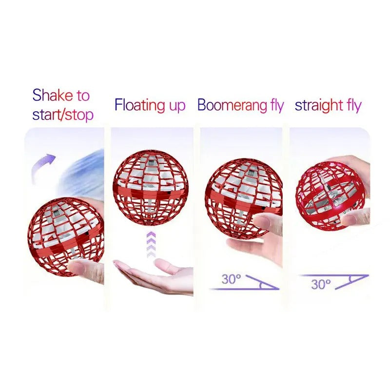 Cosmic Fly Ball Toy, Boomerang Hovering Spinner with Galaxy Light Effect, Interactive Flying Toy for Kids & Teens