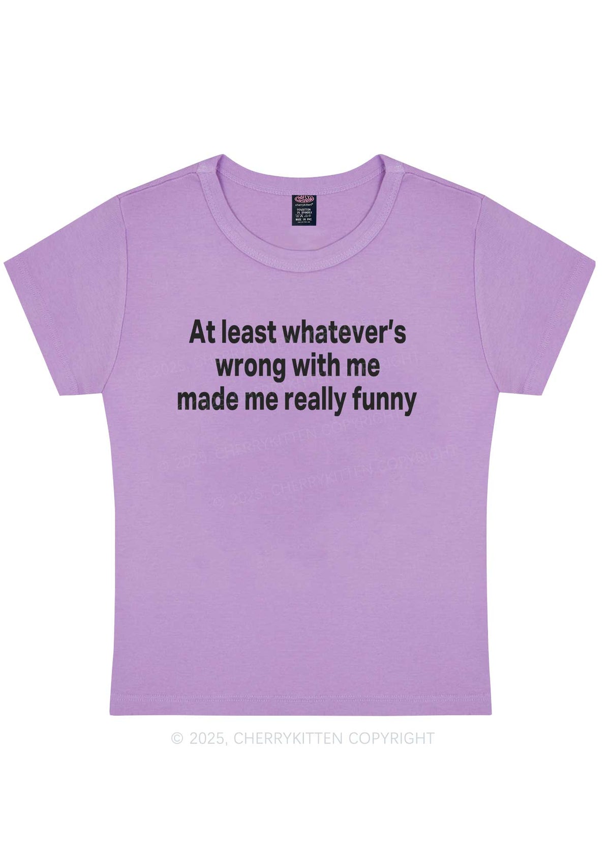 Made Me Really Funny Y2K Baby Tee Cherrykitten
