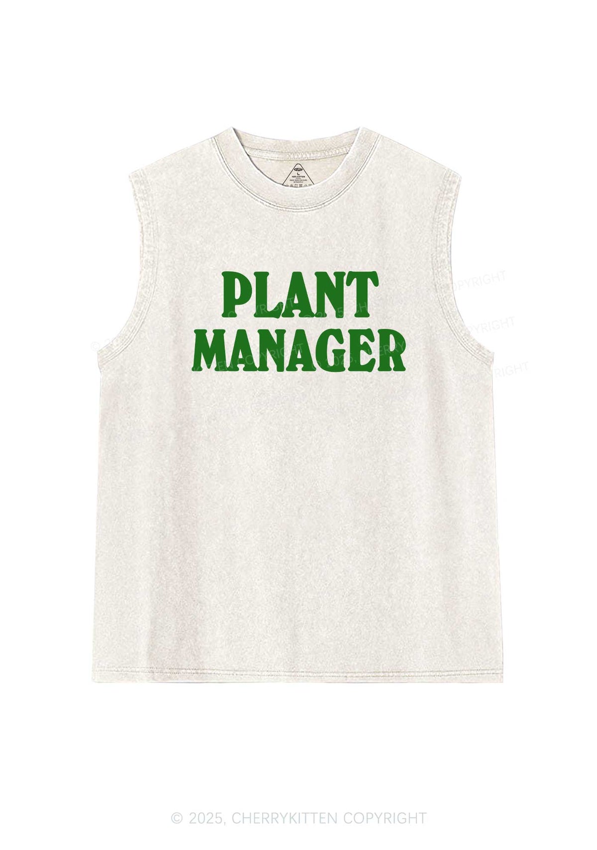 Plant Manager Y2K Washed Tank Cherrykitten