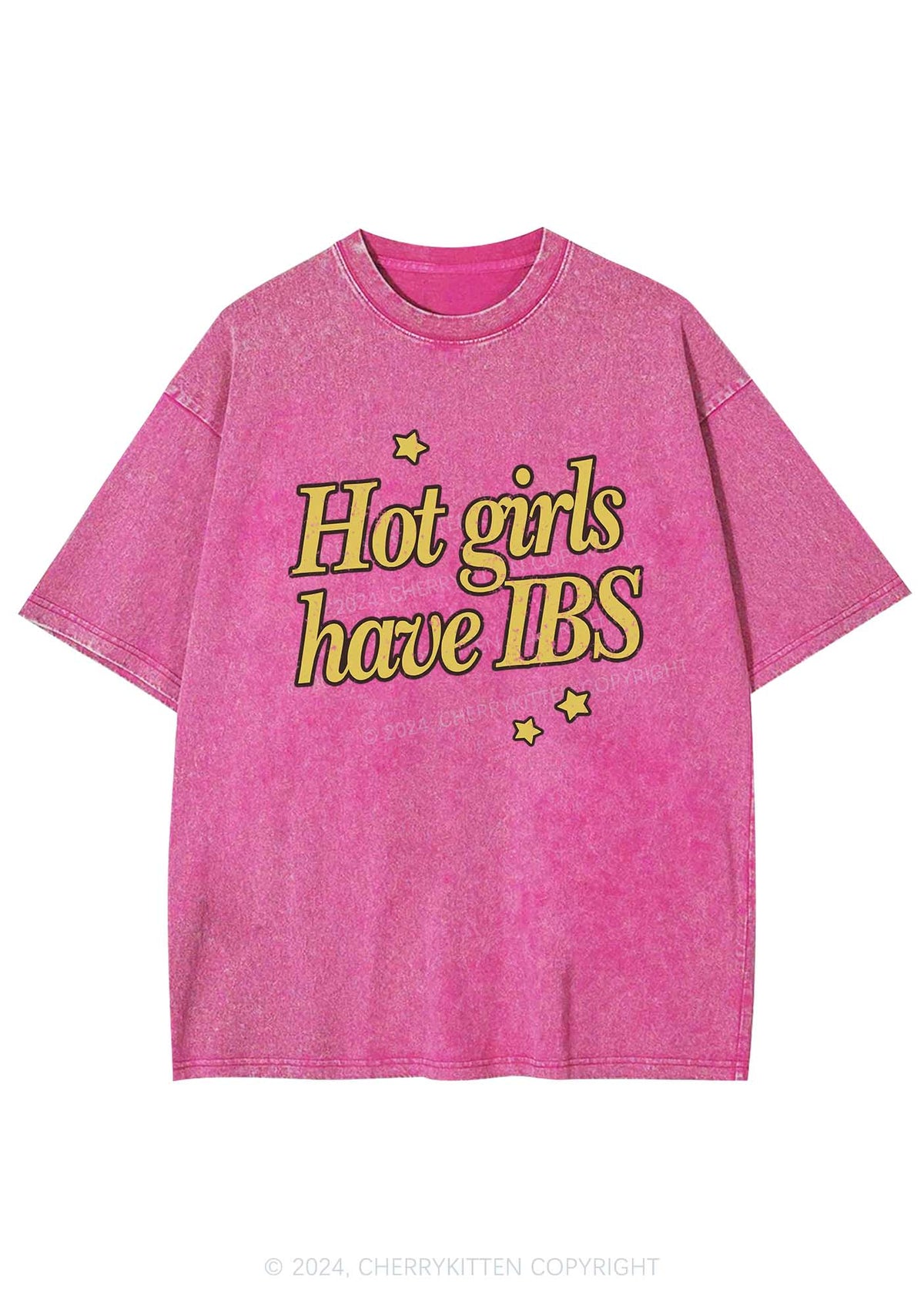 Hot Girls Have IBS Y2K Washed Tee Cherrykitten