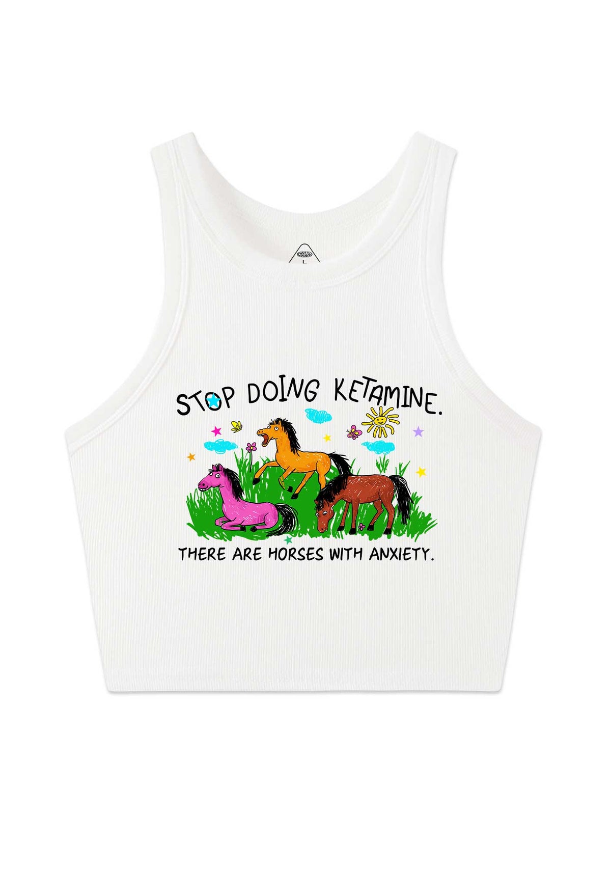 Stop Doing Kxxamine Y2K Crop Tank Top Cherrykitten