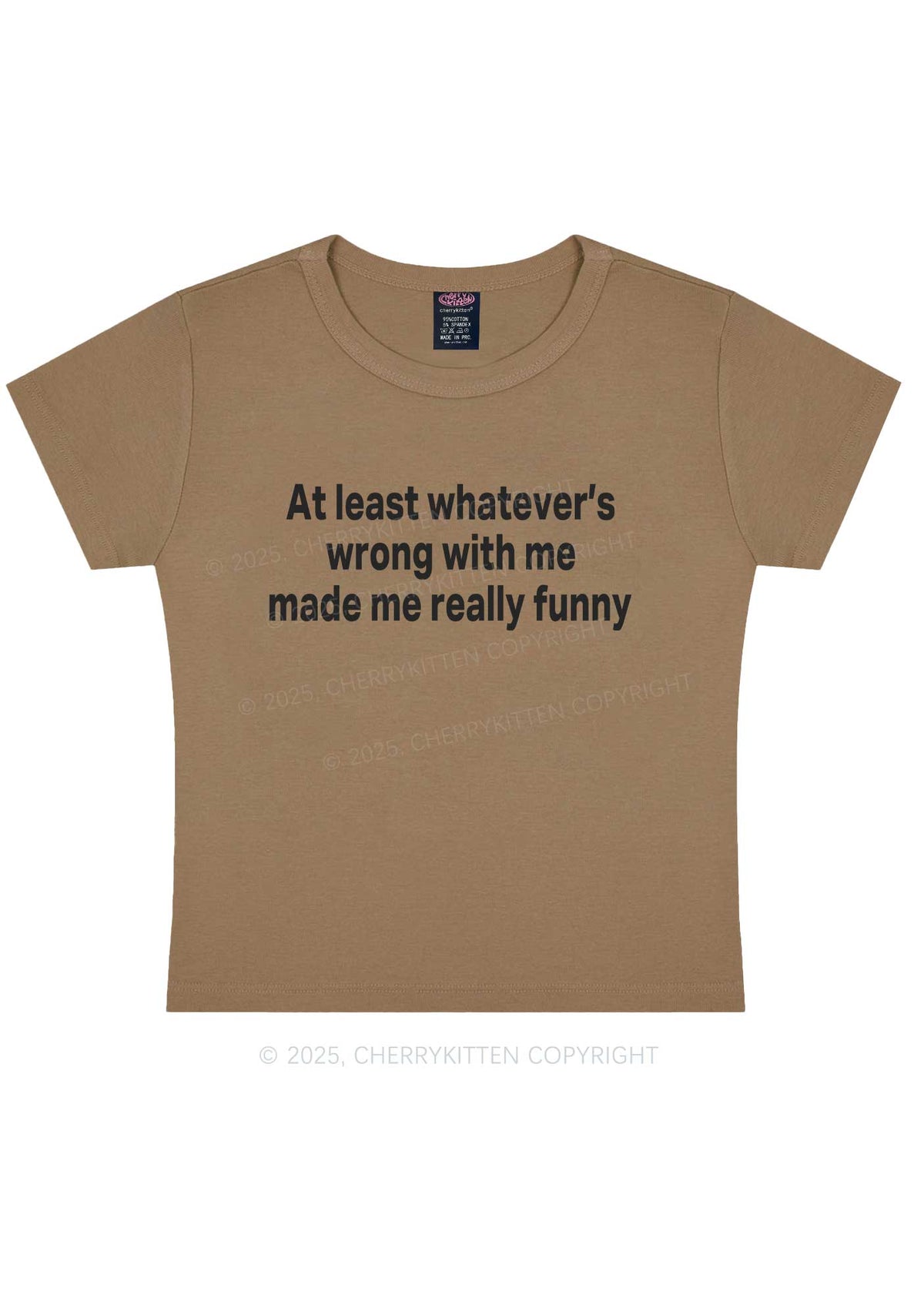 Made Me Really Funny Y2K Baby Tee Cherrykitten