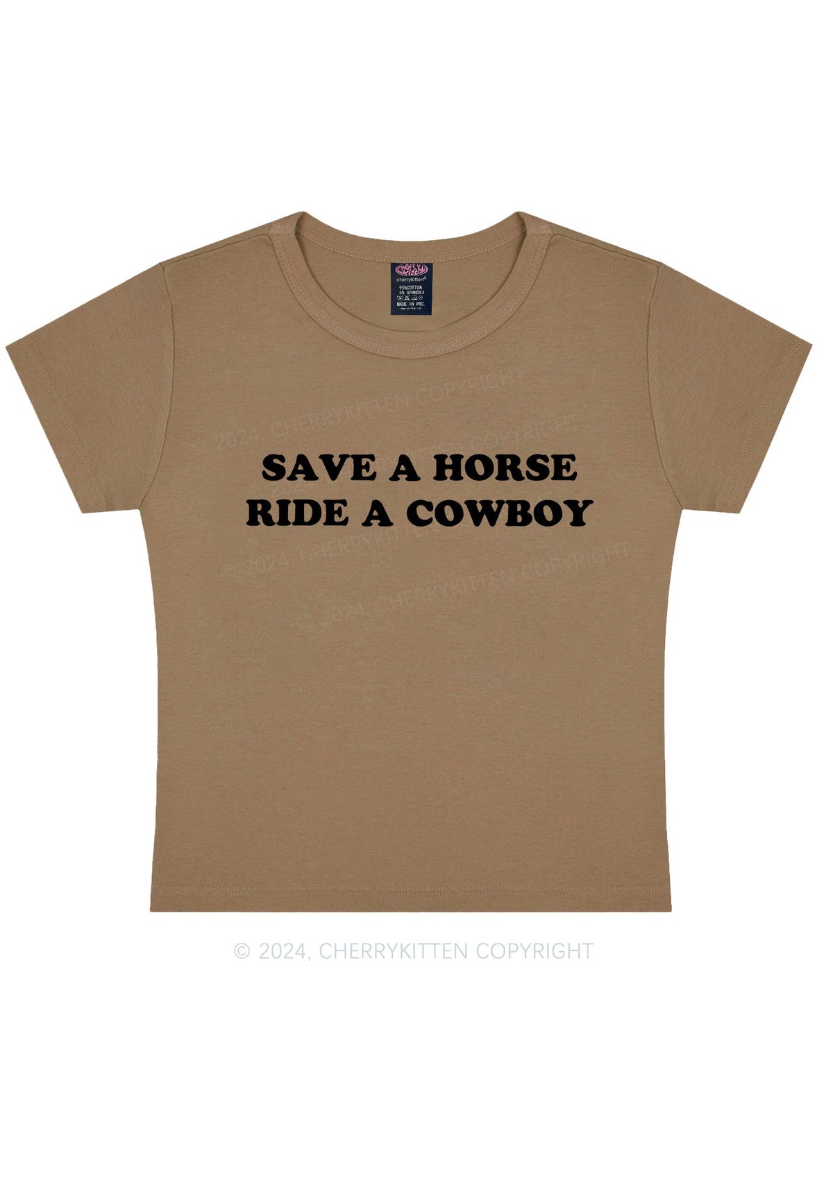 Save A Horse Y2K Baby Tee Cherrykitten